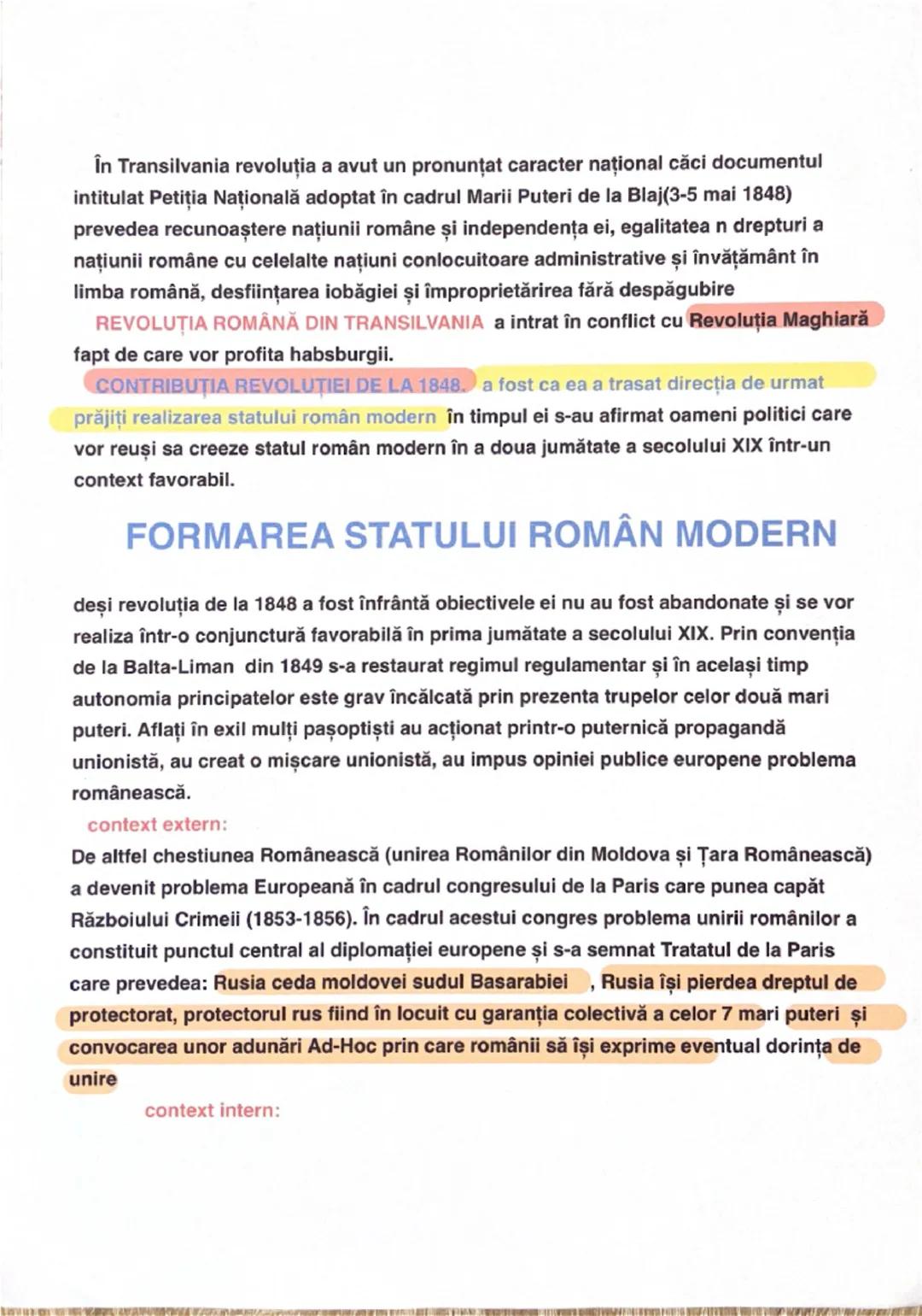 Statul român modern de la proiect politic la
realizarea ROMÂNIEI MARI
1. CONCEPTE
statul român modern = statul rezultat în urma unirii Moldo