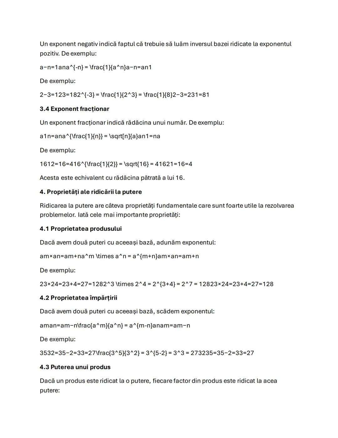 # Lecţie despre Ridicarea la Putere

1. Ce este ridicarea la putere?

Ridicarea la putere este o operație matematică prin care un număr (num