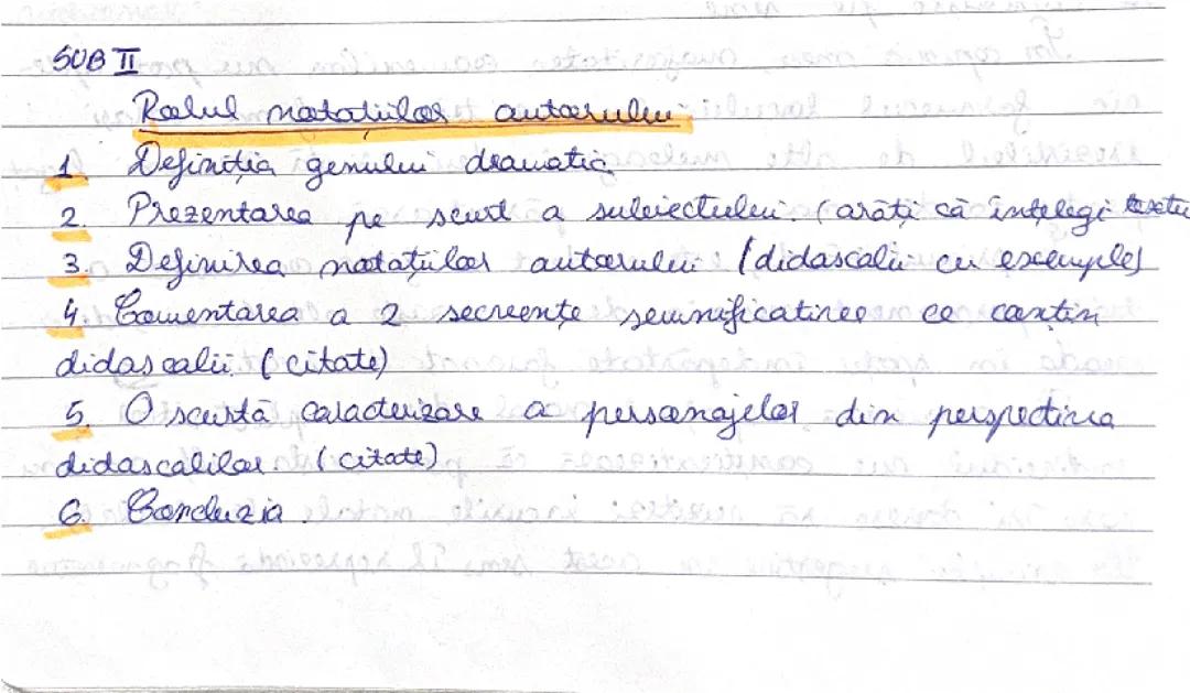 Rolul și Importanța Didascaliilor în Piesa ''Ultima oră'' de Mihail Sebastian