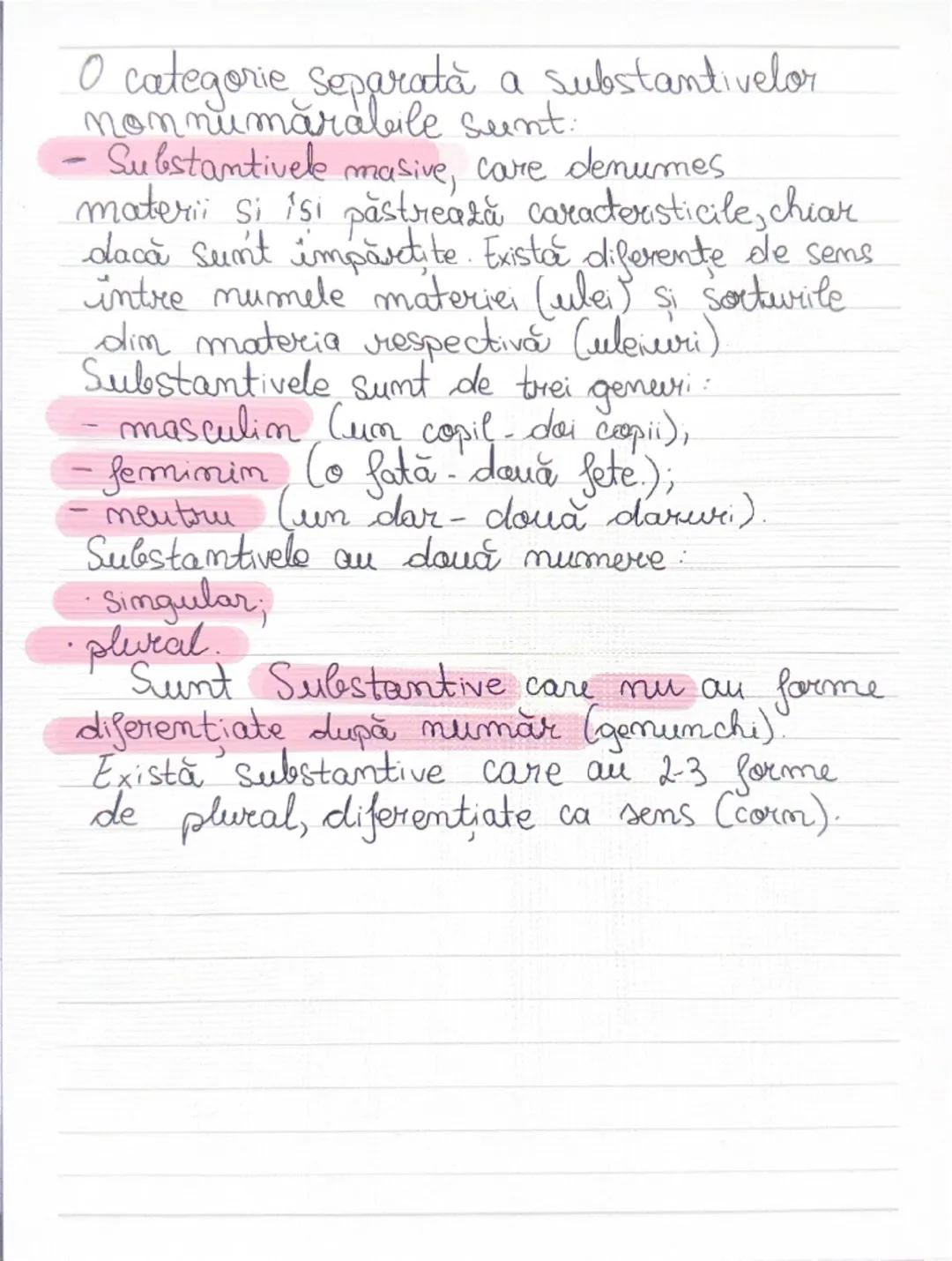 --- OCR Start ---
Substantivul. Felurile substantivului.
Substantivul este partea de vorbire
care denumeste fiinte, lucruri, femomone
ale na