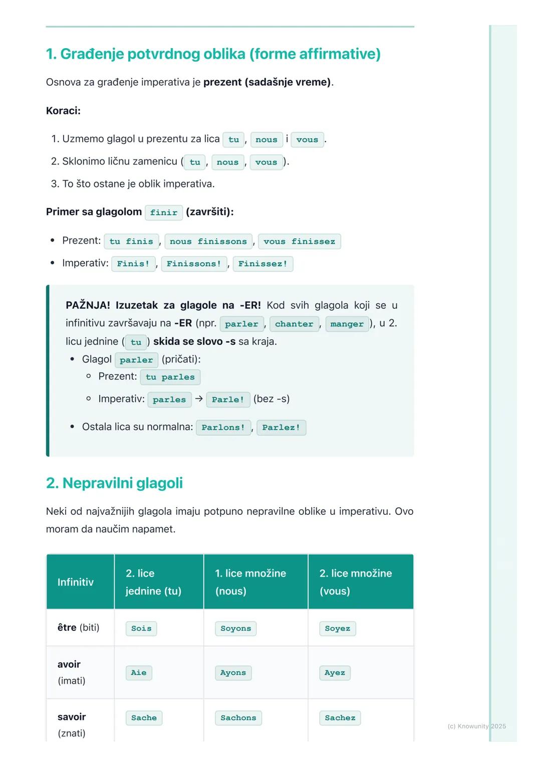 # Imperativ

## Uvod u imperativ

Imperativ je glagolski način koji koristimo da izrazimo naređenje, savet,
uputstvo ili molbu. U suštini, t