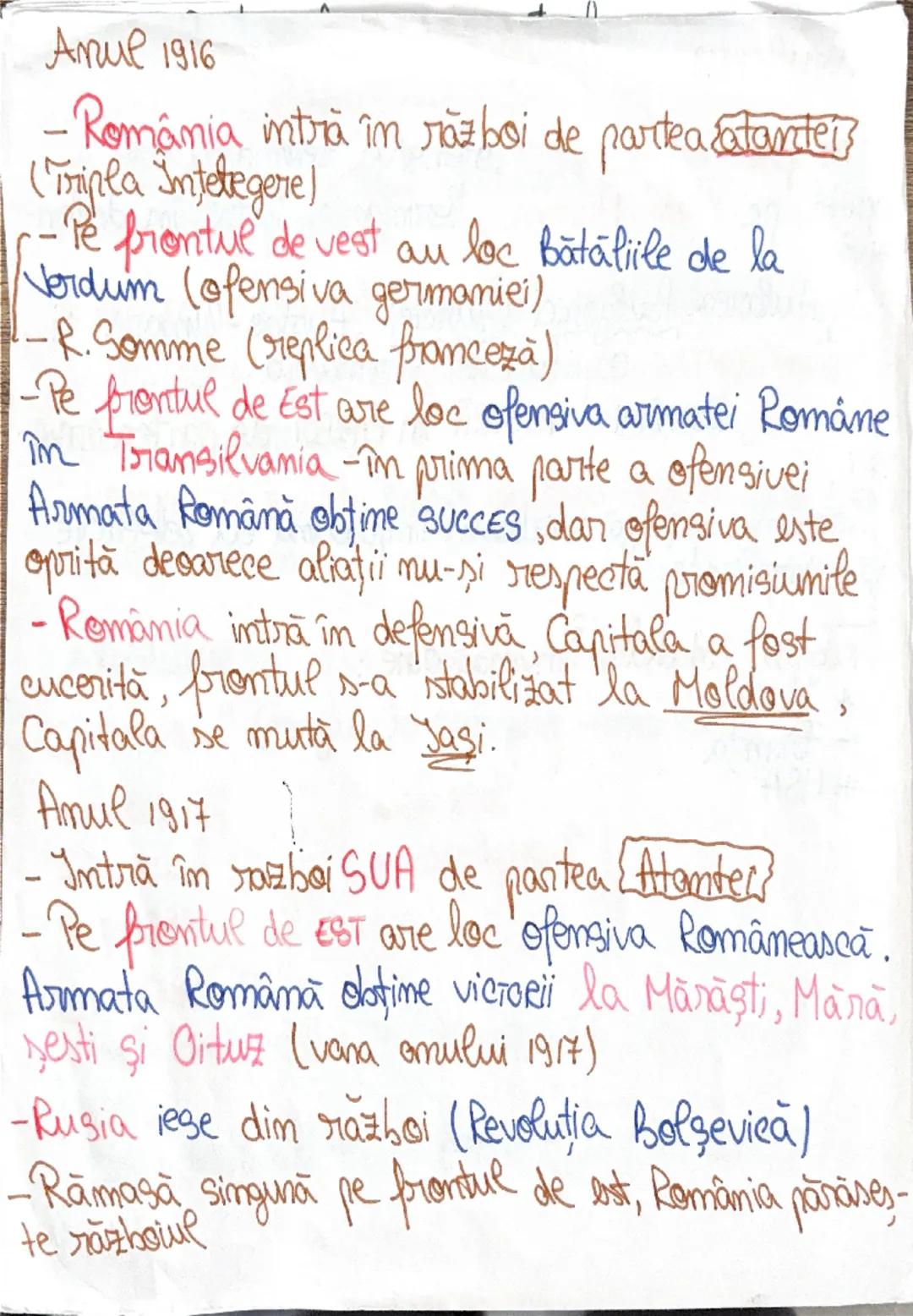 # Brimull Război Mondial (1914-1918)
# Evolutia aliantelor şi fronturile
de luptă
Cauze: * lupta pentru împărţirea şi reîmpăn-
ţirea lumii
*