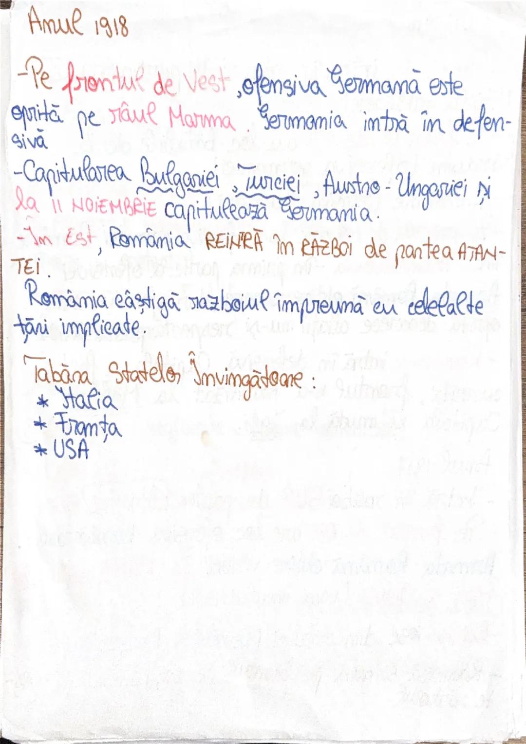 # Brimull Război Mondial (1914-1918)
# Evolutia aliantelor şi fronturile
de luptă
Cauze: * lupta pentru împărţirea şi reîmpăn-
ţirea lumii
*
