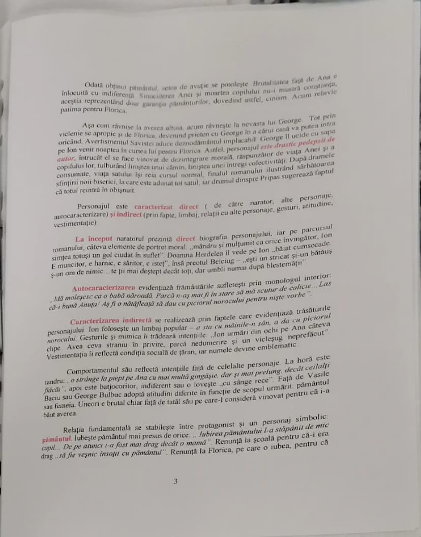 # Caracterizarea lui Ion
Publicat în 1920, romanul *Ion* reprezintă primul roman al lui Liviu Rebreanu,
o capodoperă care înfăţişesză univer