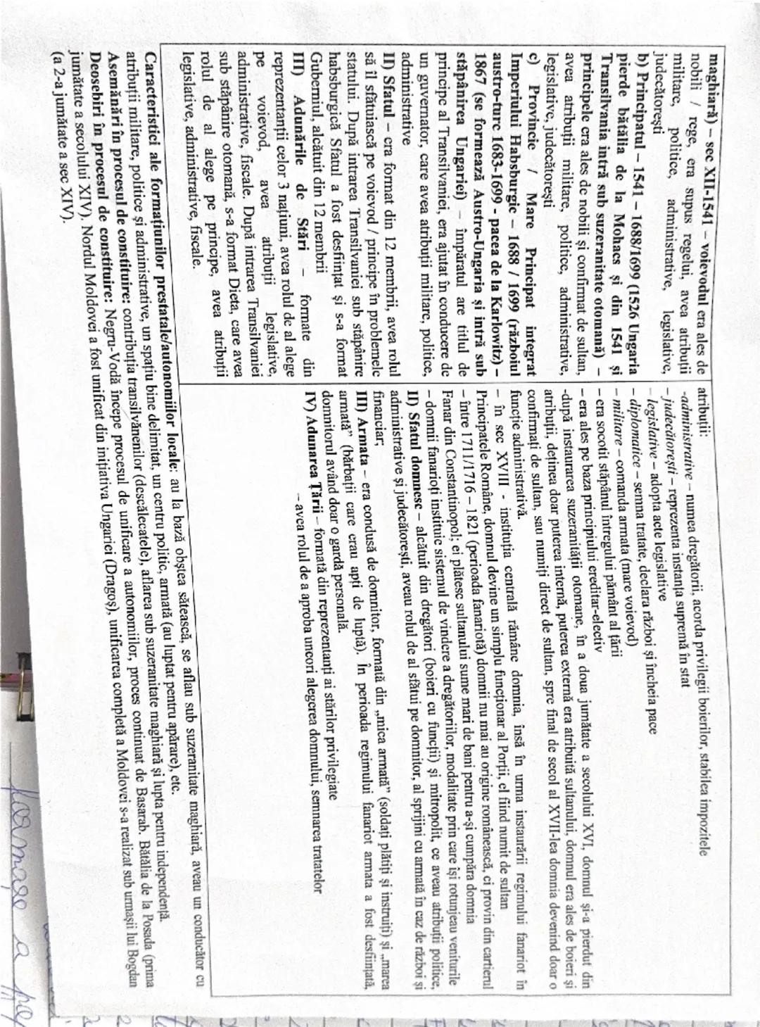 Sec. IX
Formarea Transilvaniei
Formațiuni prestatale
Consolidare tema 2 - Autonomii locale și instituții centrale
Formarea Ţării Româneşti
F
