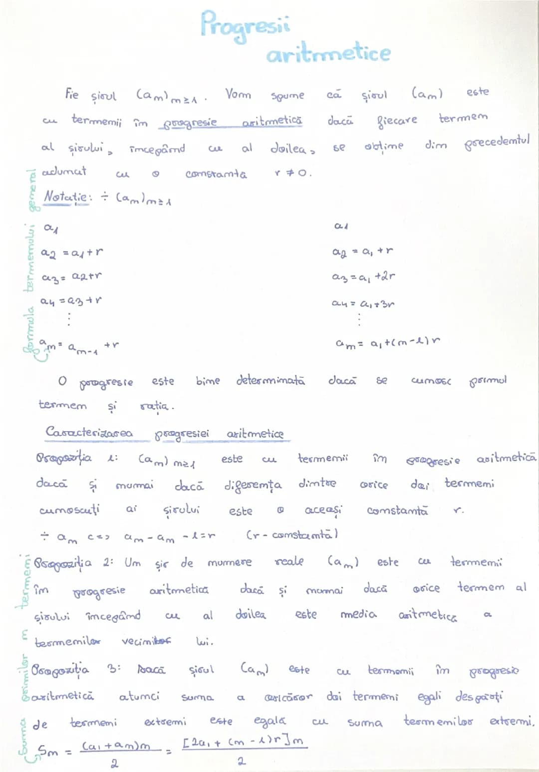 Progresii Aritmetice 