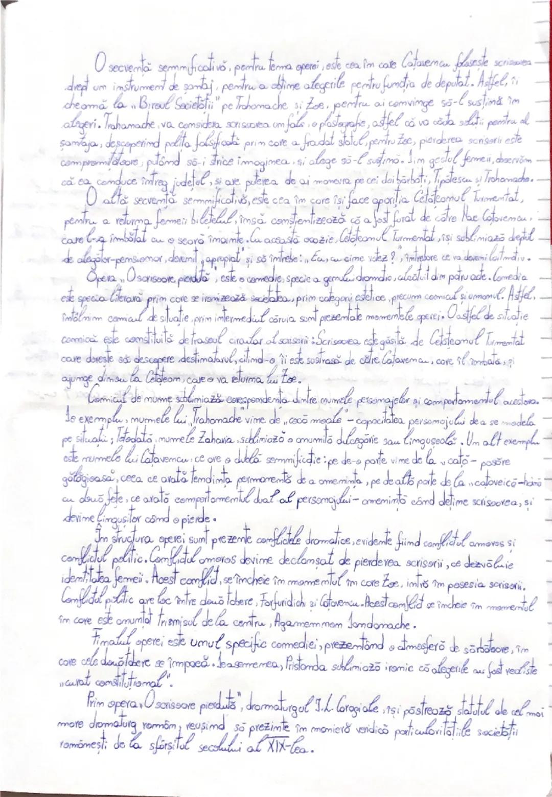 # O scrisoare pierdută

de I.L. Caragiale.

I.L. Caragiale, este unul dintre cei patru „Mari Clasici” ai literaturii române, considerat proz