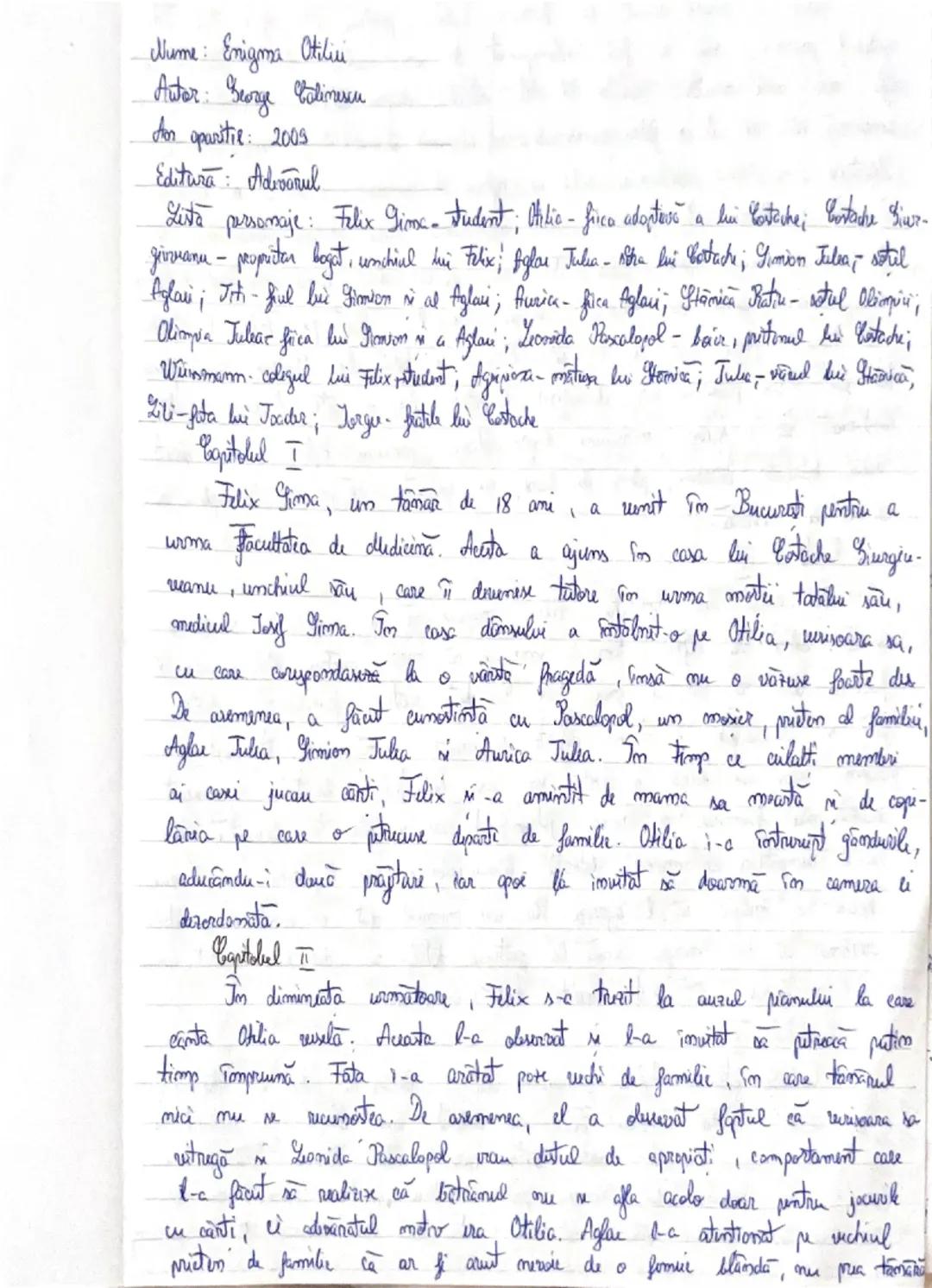 Enigma Otiliei de George Călinescu - Rezumat și Analiză