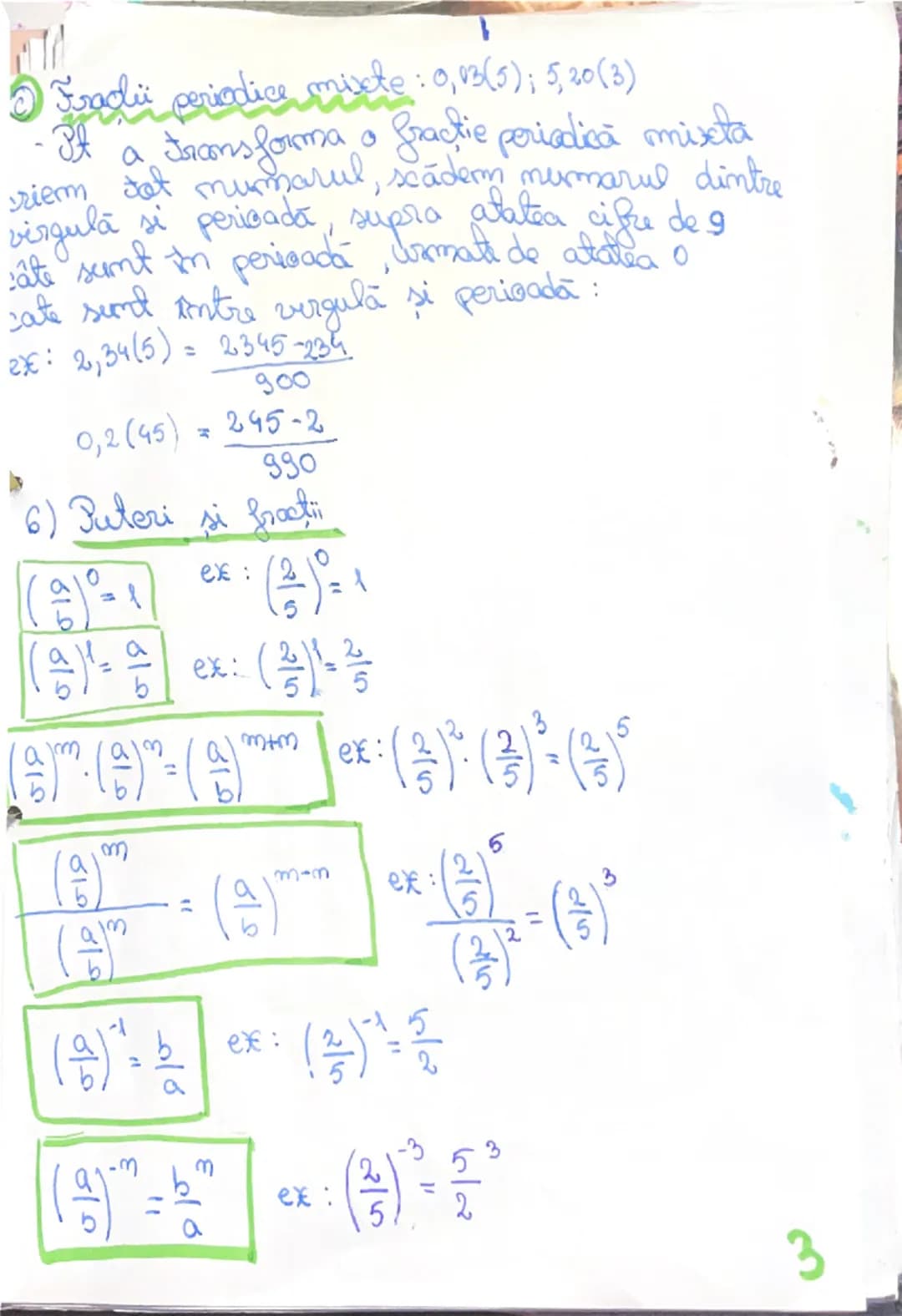 # Fractii

(1) a) Inmultirea
$\frac{a}{b} \cdot \frac{c}{d} = \frac{a \cdot c}{b \cdot d}$
ex: $\frac{2}{7} \cdot \frac{8}{5} = \frac{2 \cdo