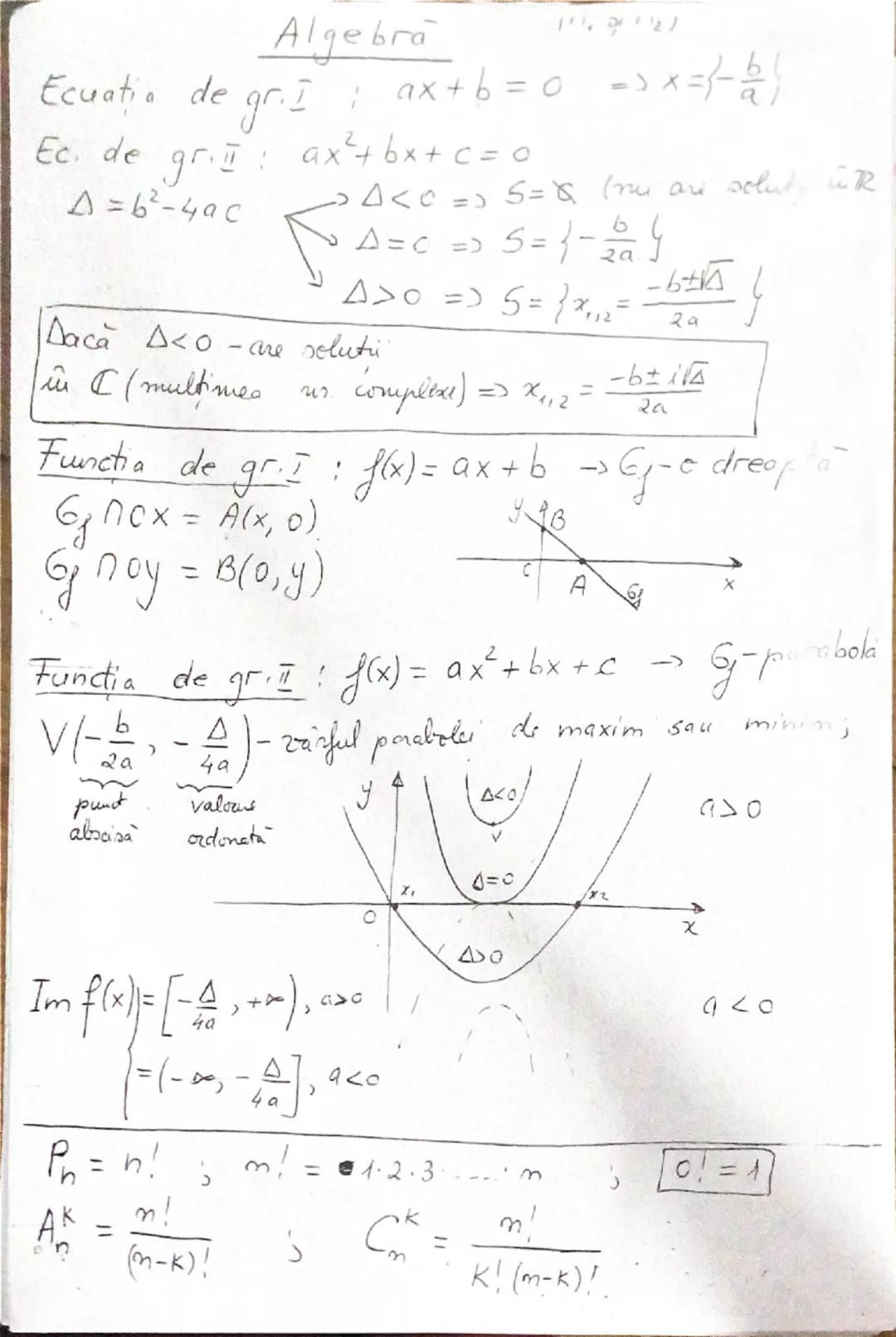Derivate

c' = 0
x' = 1
$(x^n)' = nx^{n-1}$
$(\sqrt{x})' = \frac{1}{2\sqrt{x}}$
$(sin x)'= coox$
$(cos x)' = -sinx$
$(tg x)'= \frac{1}{cos^2