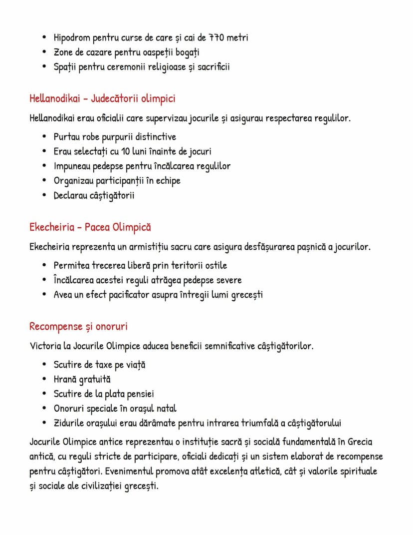 --- OCR Start ---
Jocurile Olimpice antice - caracteristici şi
organizare
Participanţi şi eligibilitate
Jocurile Olimpice antice aveau regul