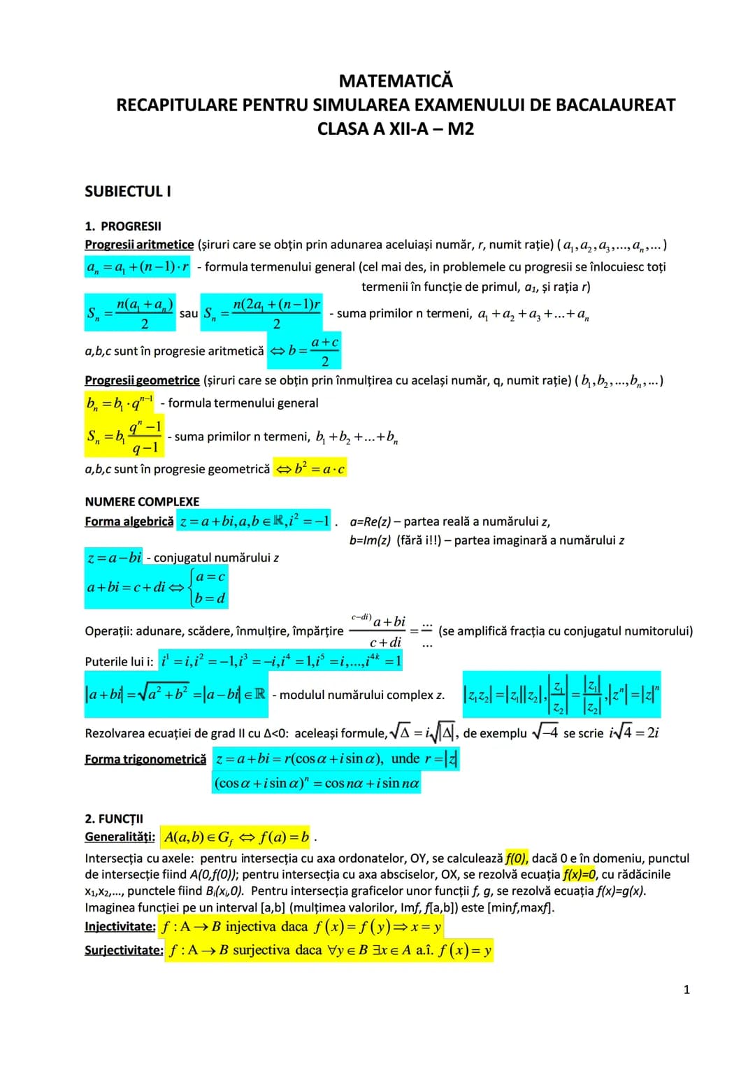 --- OCR Start ---
O funcţie este inversabilă dacă și numai dacă este bijectivă. Aflarea inversei: $f(x)=y\Rightarrow x=f^{-1}(y)$
Funcţia de