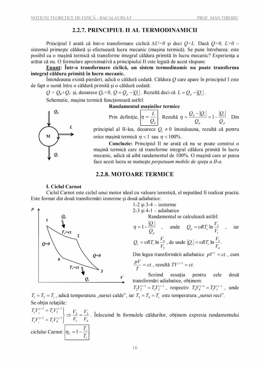 --- OCR Start ---
NOTIUNI TEORETICE DE FIZICĂ - BACALAUREAT
PROF. MAN TIBERIU
NOȚIUNI TEORETICE DE FIZICĂ
PENTRU EXAMENELE DE BACALAUREAT
ȘI