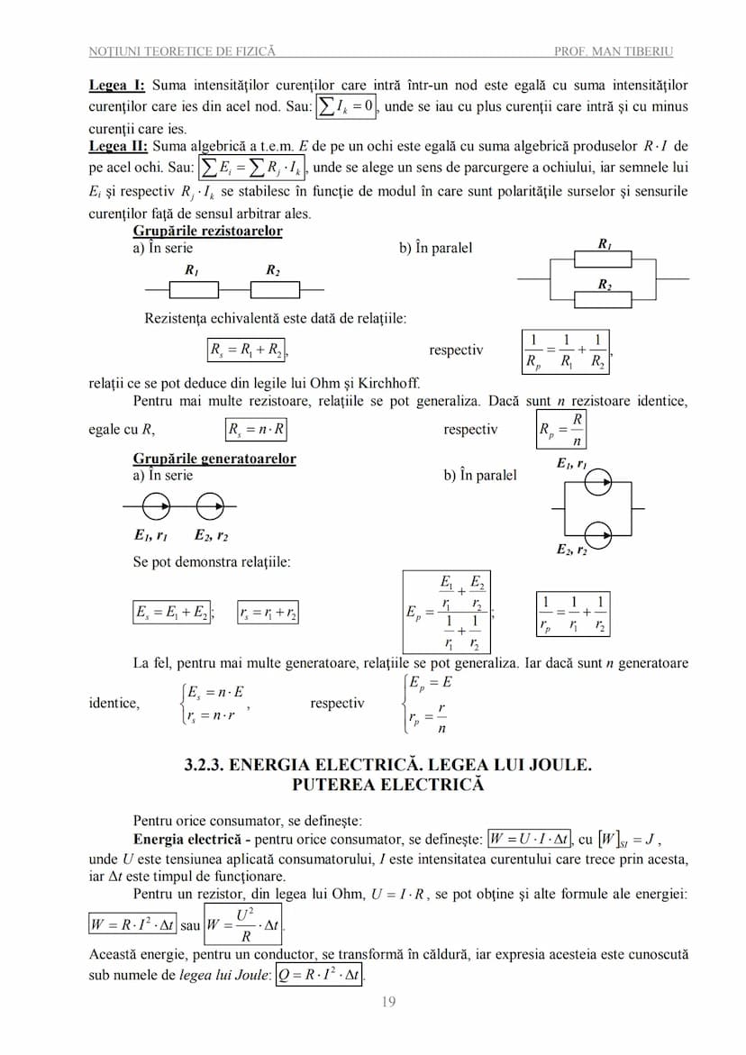 --- OCR Start ---
NOTIUNI TEORETICE DE FIZICĂ - BACALAUREAT
PROF. MAN TIBERIU
NOȚIUNI TEORETICE DE FIZICĂ
PENTRU EXAMENELE DE BACALAUREAT
ȘI