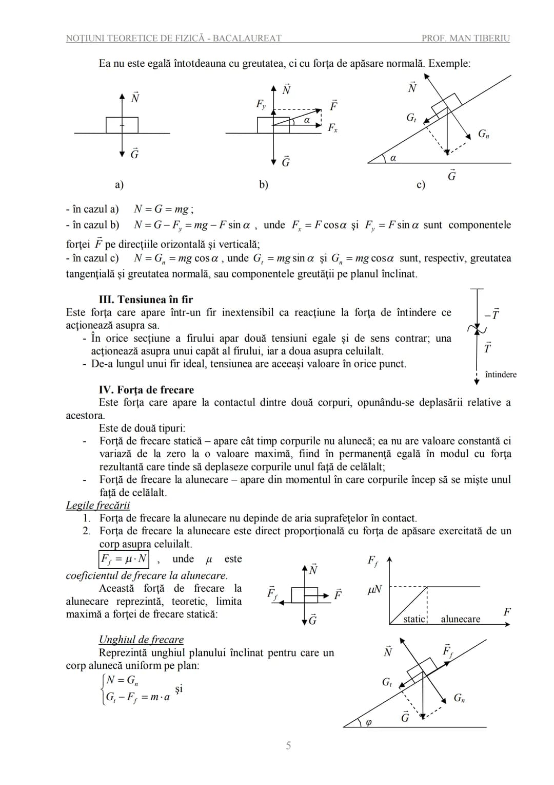 --- OCR Start ---
NOTIUNI TEORETICE DE FIZICĂ - BACALAUREAT
PROF. MAN TIBERIU
NOȚIUNI TEORETICE DE FIZICĂ
PENTRU EXAMENELE DE BACALAUREAT
ȘI