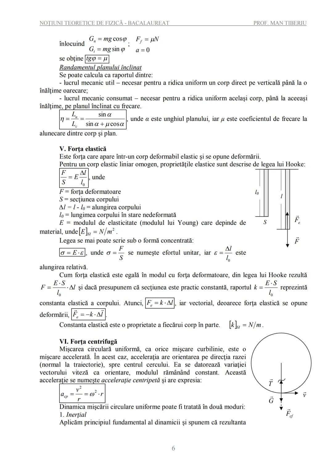 --- OCR Start ---
NOTIUNI TEORETICE DE FIZICĂ - BACALAUREAT
PROF. MAN TIBERIU
NOȚIUNI TEORETICE DE FIZICĂ
PENTRU EXAMENELE DE BACALAUREAT
ȘI