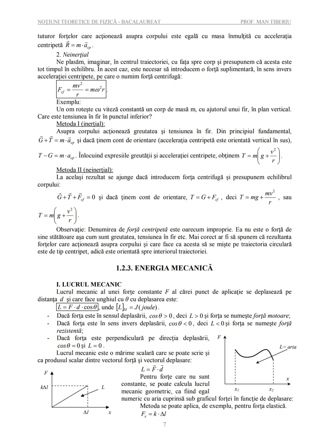 --- OCR Start ---
NOTIUNI TEORETICE DE FIZICĂ - BACALAUREAT
PROF. MAN TIBERIU
NOȚIUNI TEORETICE DE FIZICĂ
PENTRU EXAMENELE DE BACALAUREAT
ȘI