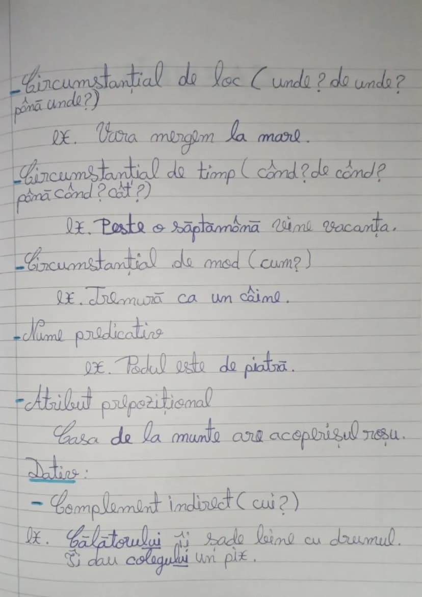 --- OCR Start ---
CAZURILE
SUBSTANTIVULUI
Nominativ:
- Subiect (cine? ce?)
Ex. Elevul are note mari.
- Nume predicativ (nu punem întrebări,
