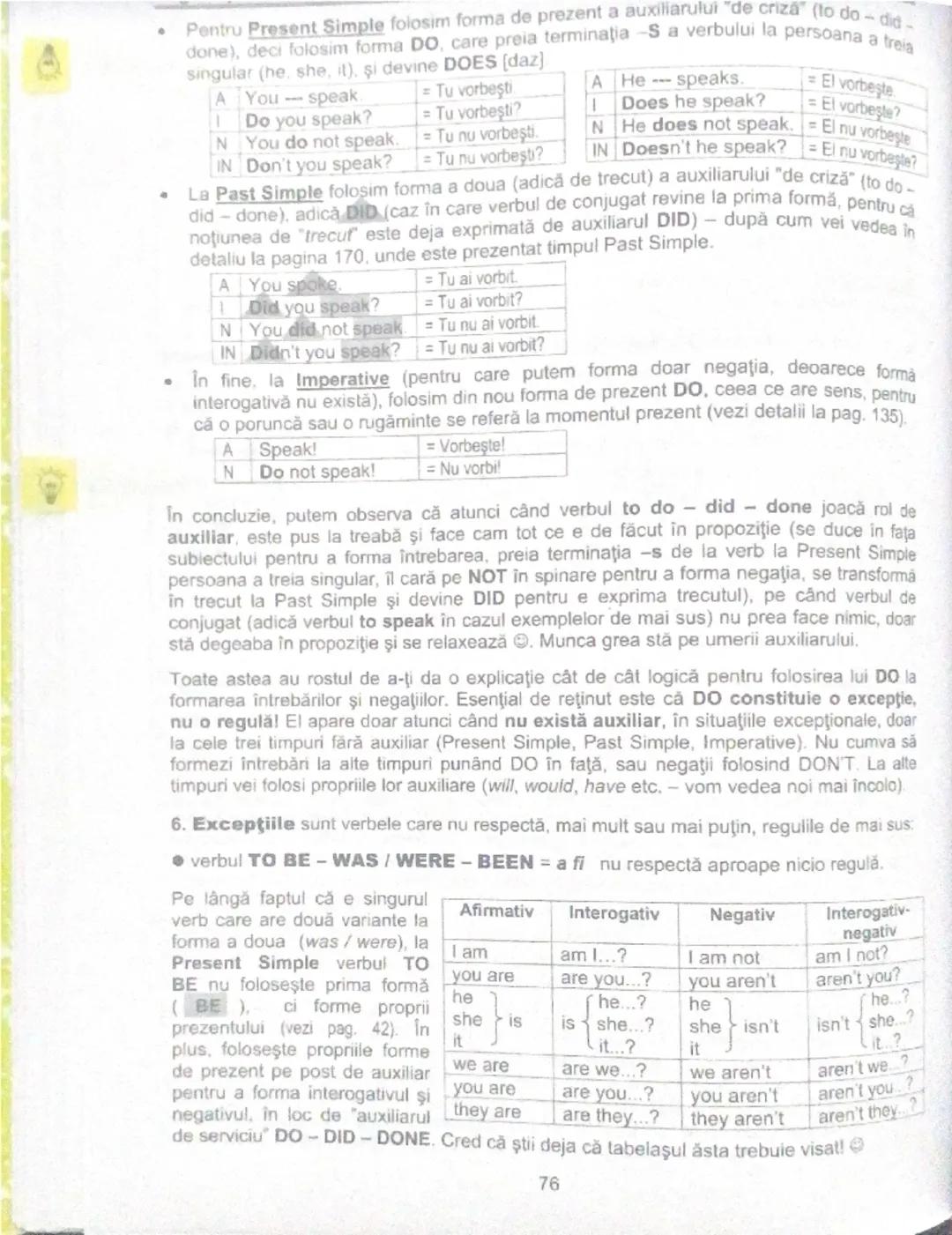 # PRESENT SIMPLE
[prezent simplu]

1. Ca structură, Present Simple se construiește din prima formă a verbului, fără AUXILIAR, având terminaț
