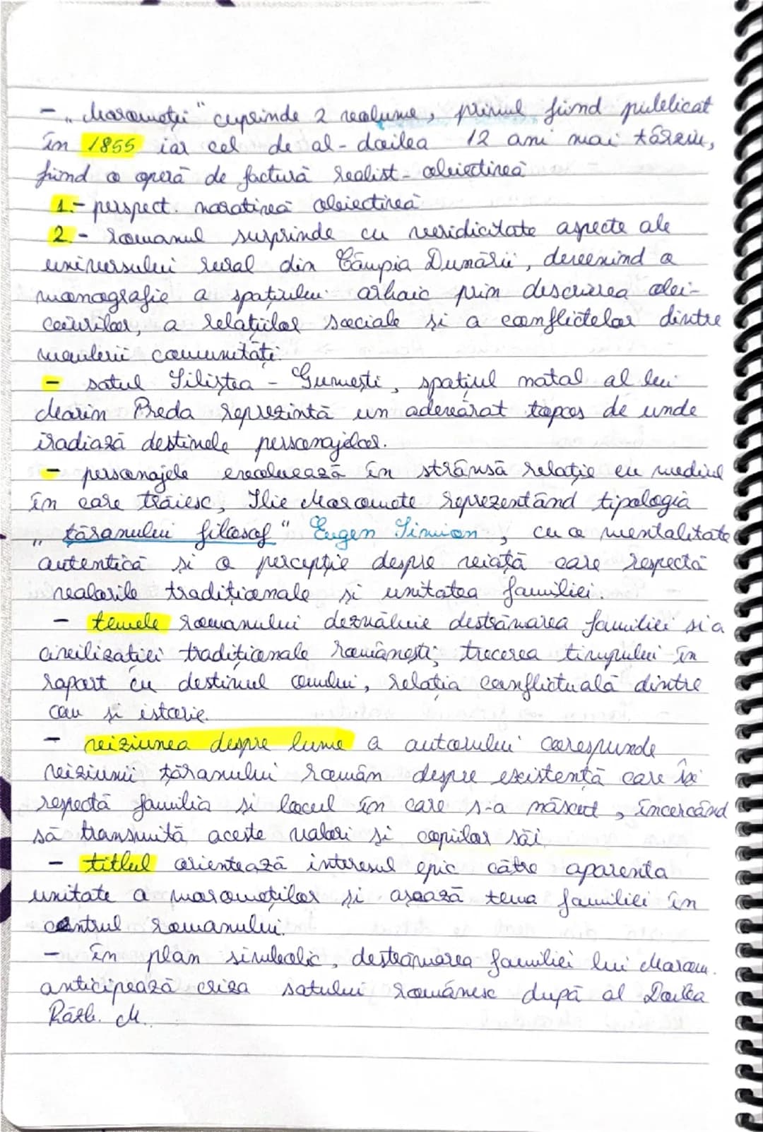 # Marometi

- raman pastlelic-

de Marin Preda

- roman realist- oleiectire-

PERSONAJE:

- Ilie Maromete un täran din satul Silistra - Gume
