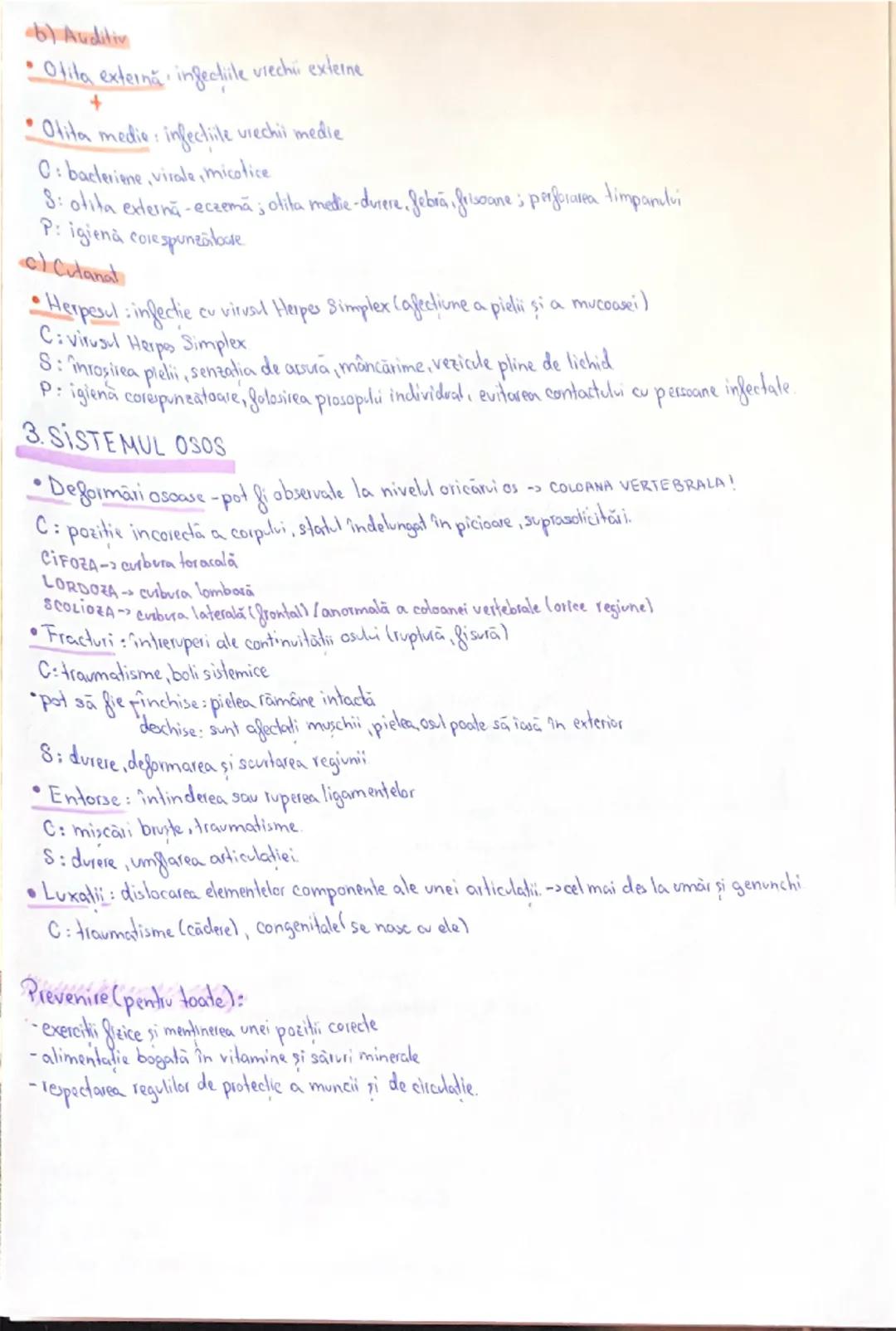TOATE BOLILE
1. SISTEMUL NERVOS
- Meningita: inglamația meningelor cerebrale sou spinale)
C: infectii virale/bacteriene, traumatisme
S: dure