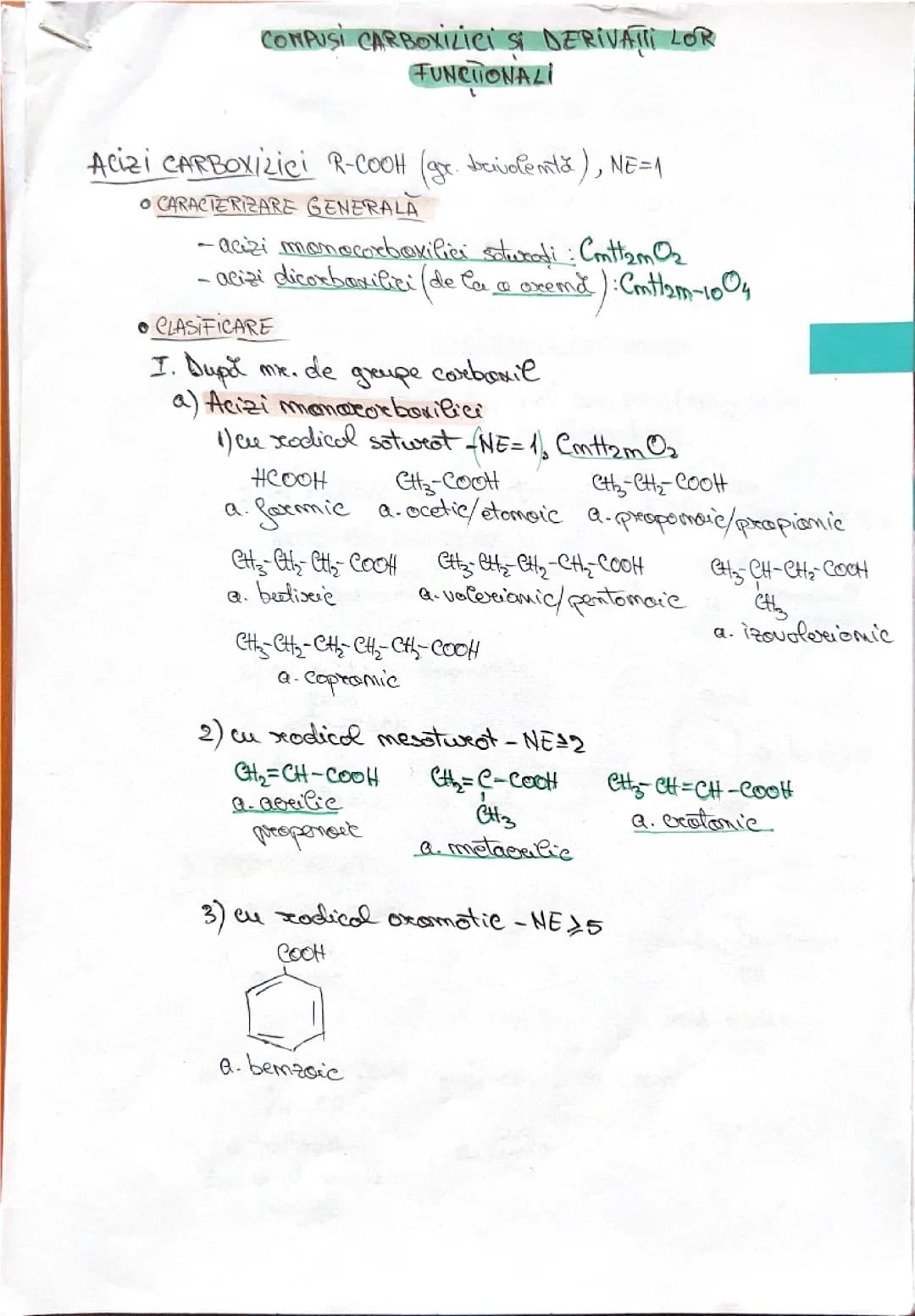 Compuși Carboxilici
