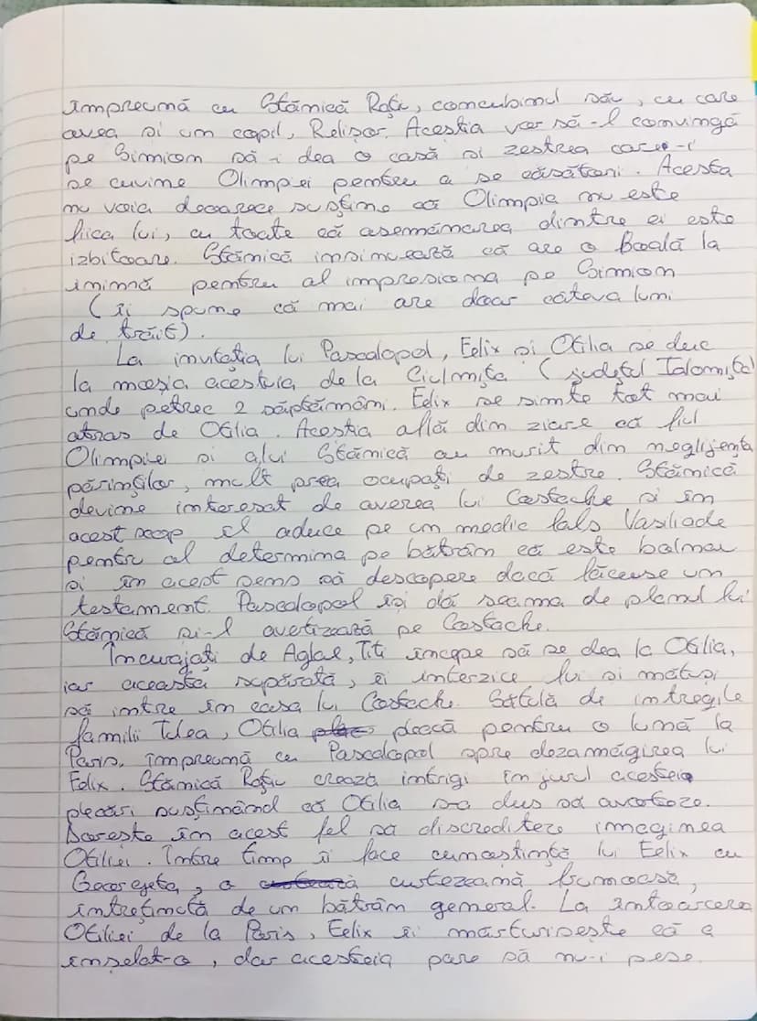# ENIGMA OTILIER

George Calinescu.

Acţiunea romanului începe într-o seară de iuli
în jurul orei 22:00, anul 1909, atunci când
tânărul Feli