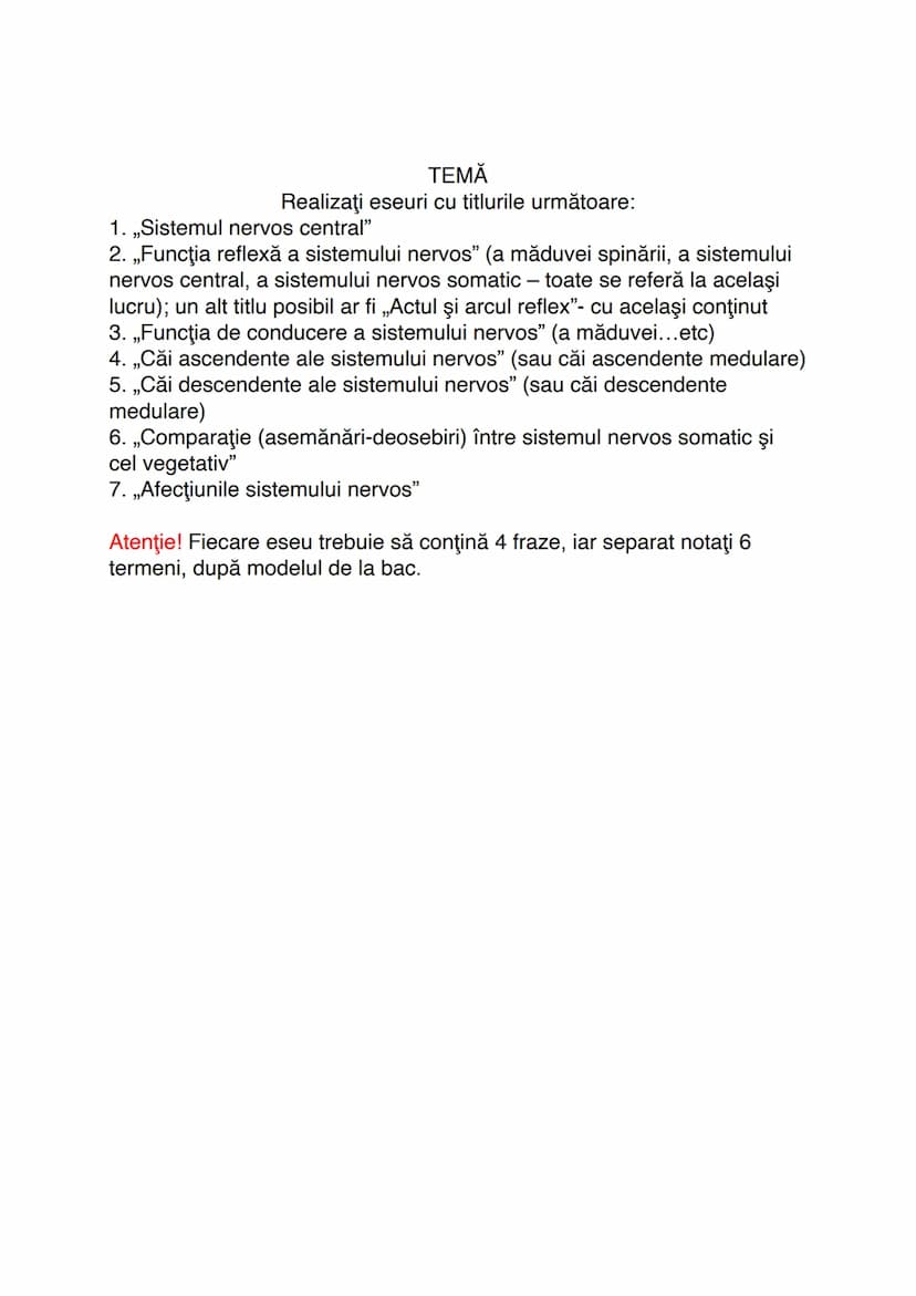 # Sistemul nervos
Este alcătuit din totalitatea organelor care integrează și
procesează informațiile venite din mediu.
Sistemul nervos are l