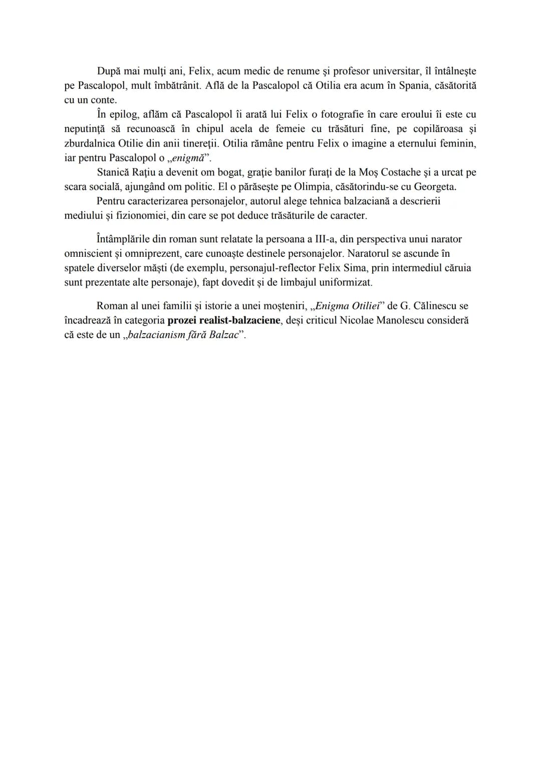 Se prezintă casa lui Moş Costache Giurgiuveanu, casa unde trăieşte "clanul Tulea",
moşia lui Leonida Pascalopol, diverse medii populare de a