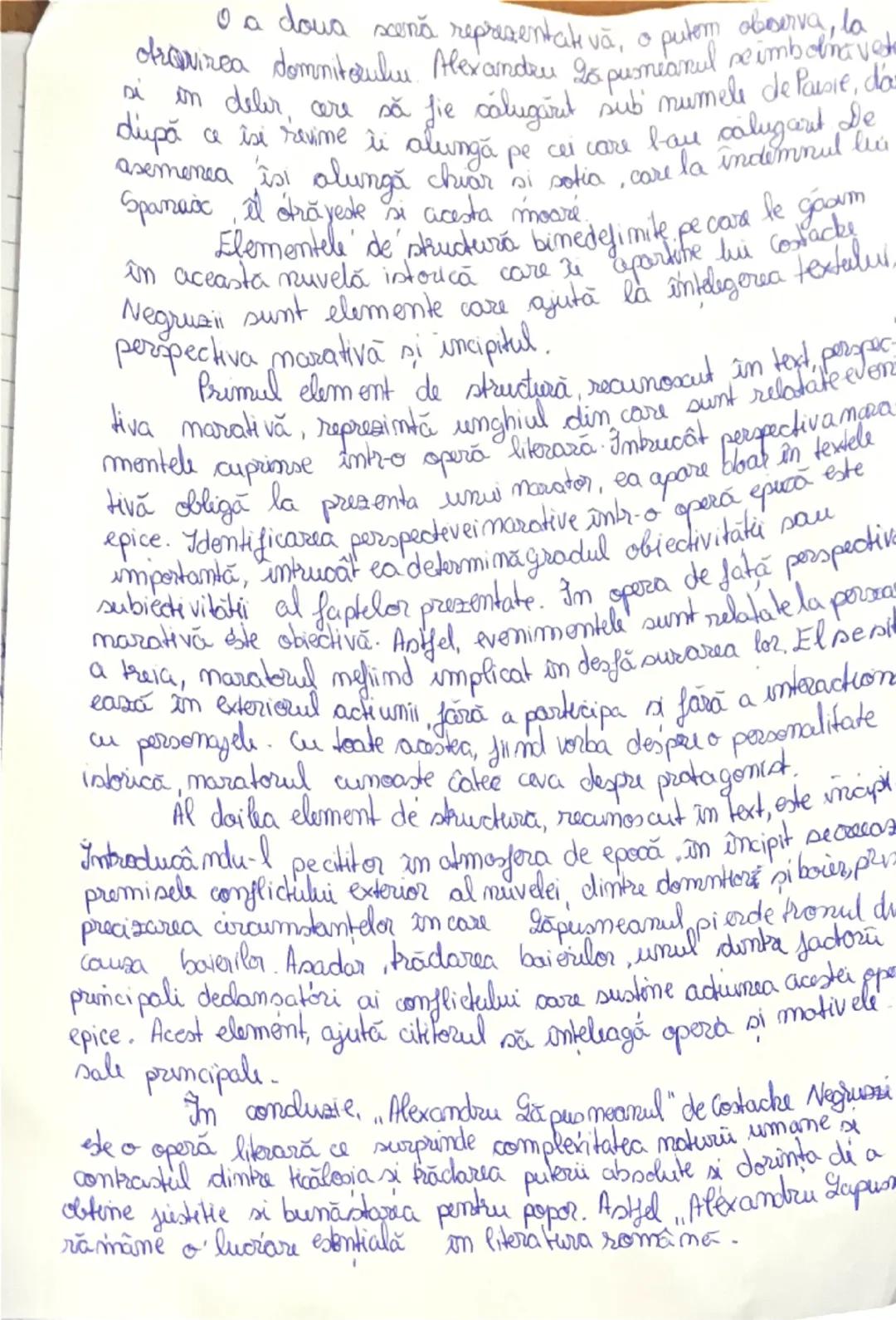 --- OCR Start ---
~ALEXANDRO LAPUSNEANUL~
de COSTACHE NEGRUZZİ
Nuvela este specia genului epic, de întindere medie cu
personaje relativ puți