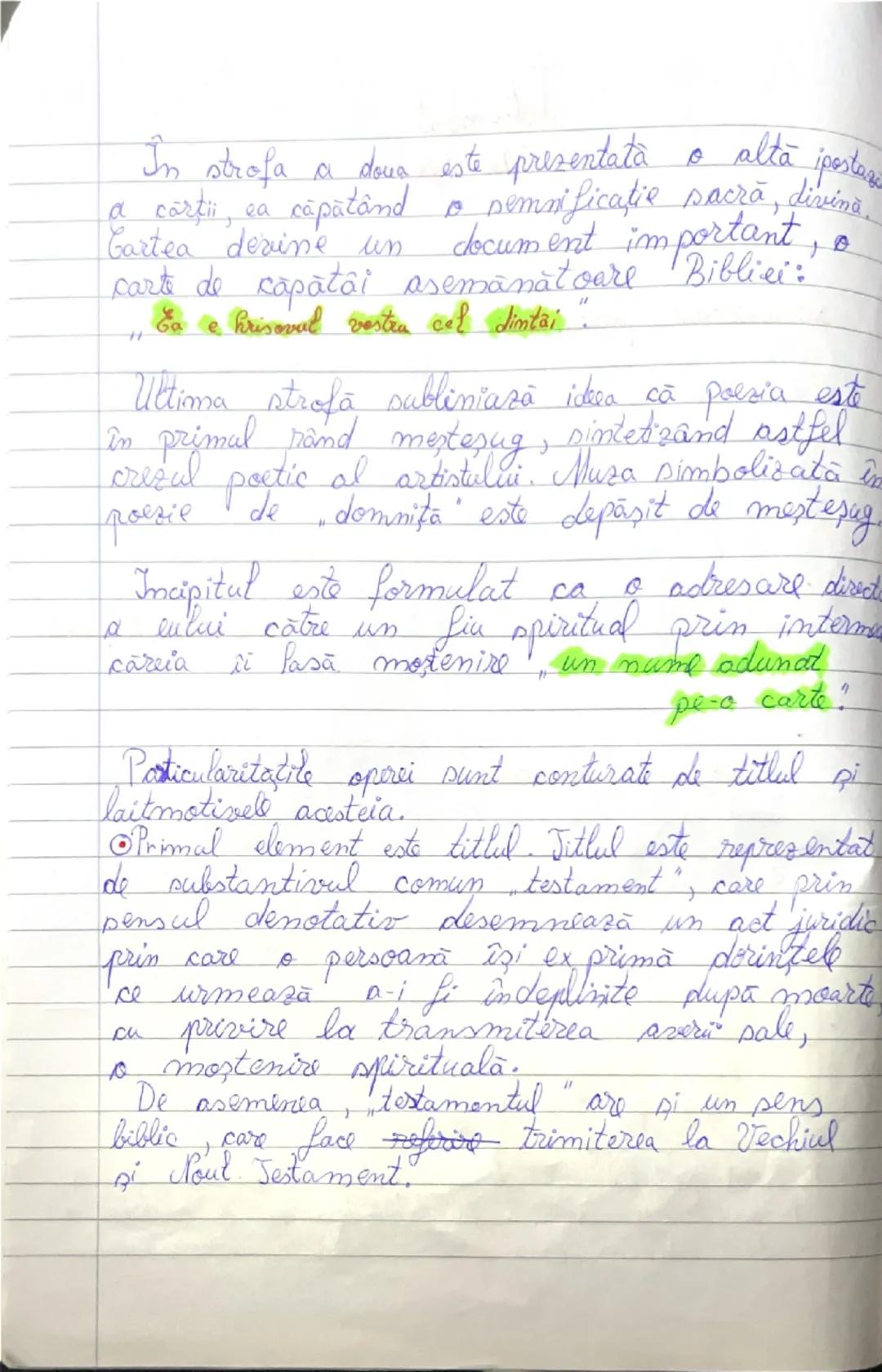 # Testament

~Judor Arghezi~

Unul din cei mai mari poeti interbelici, Judor Arghezi
este considerat de majoritatea istoricitor literari
înt