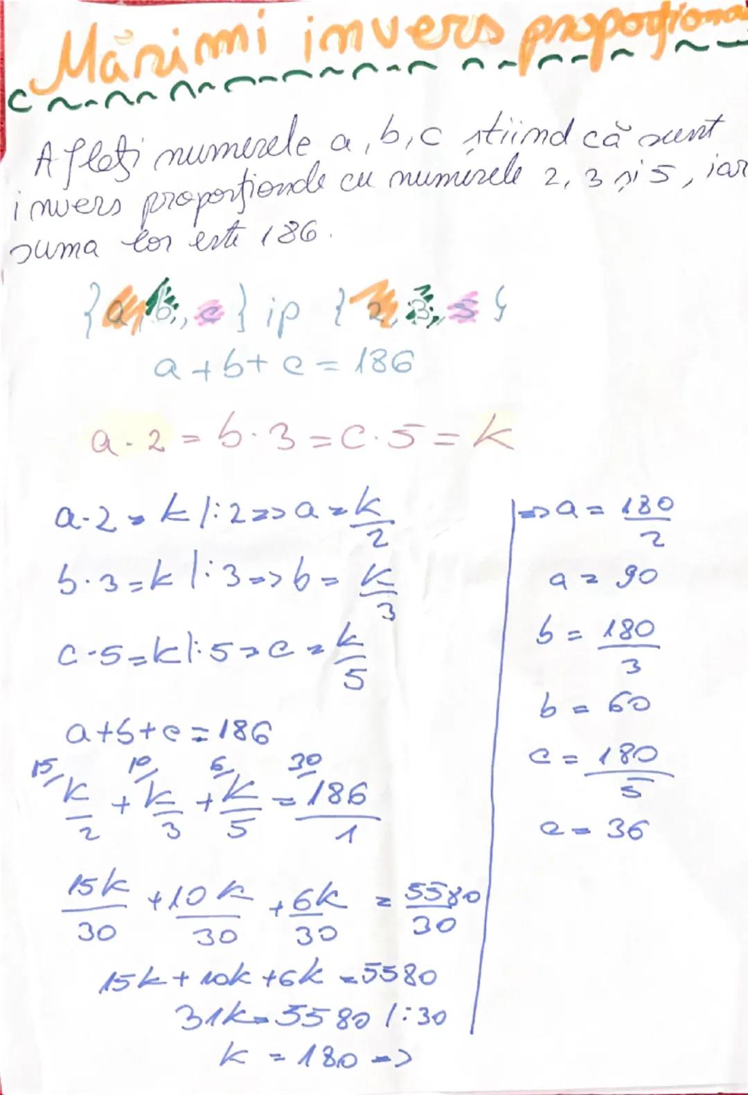 --- OCR Start ---
E
C
Cuprins;
• Marimi direct proportionde.
Mäniemi invers proportionde.
Probleme cu bănci şi elevi
Påtnatul perfect d' unu