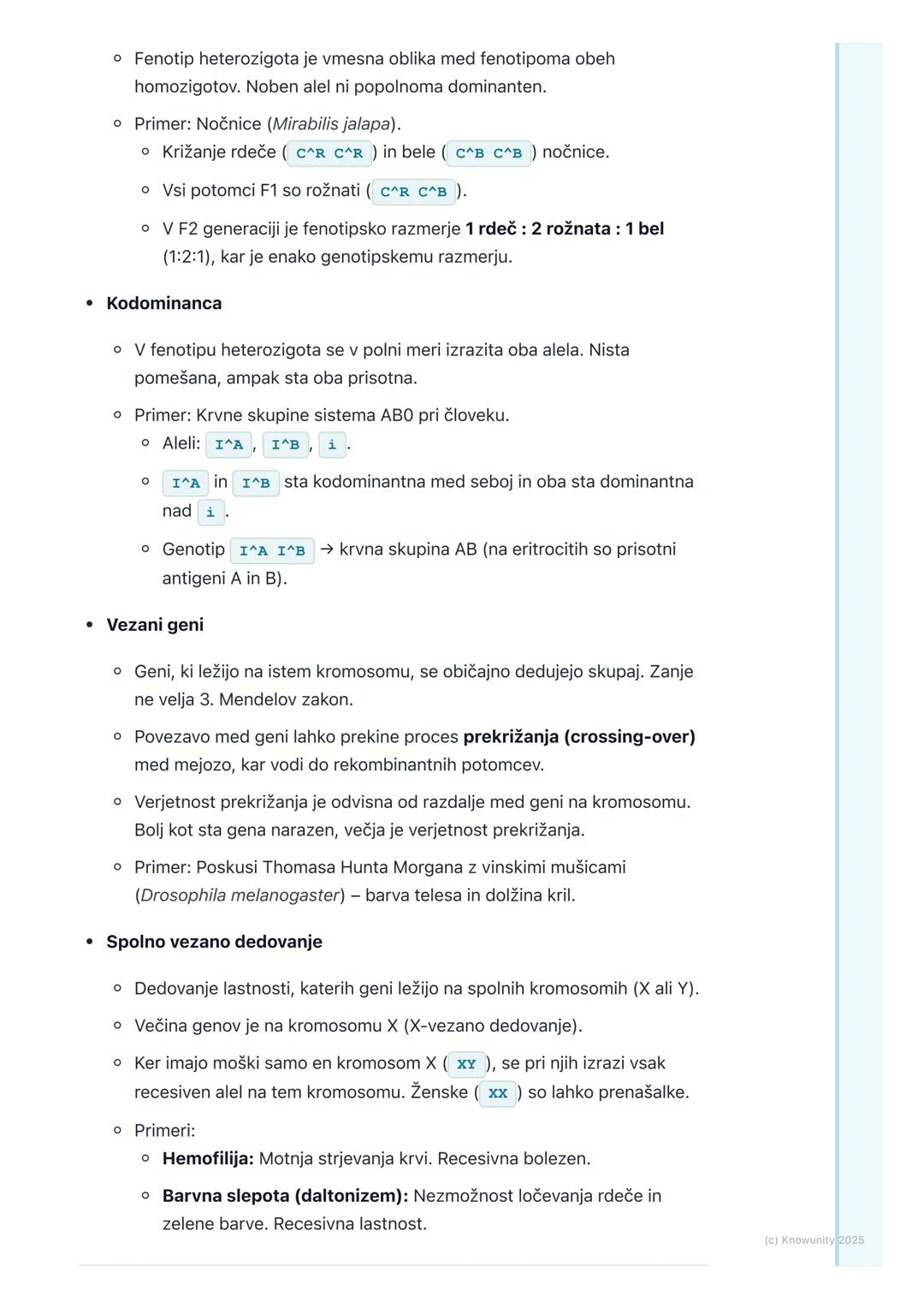 # Mendelsko in ne-Mendelsko
dedovanje

Uvod v dedovanje

Dedovanje je proces, pri katerem se lastnosti prenašajo s staršev na potomce.
Osnov