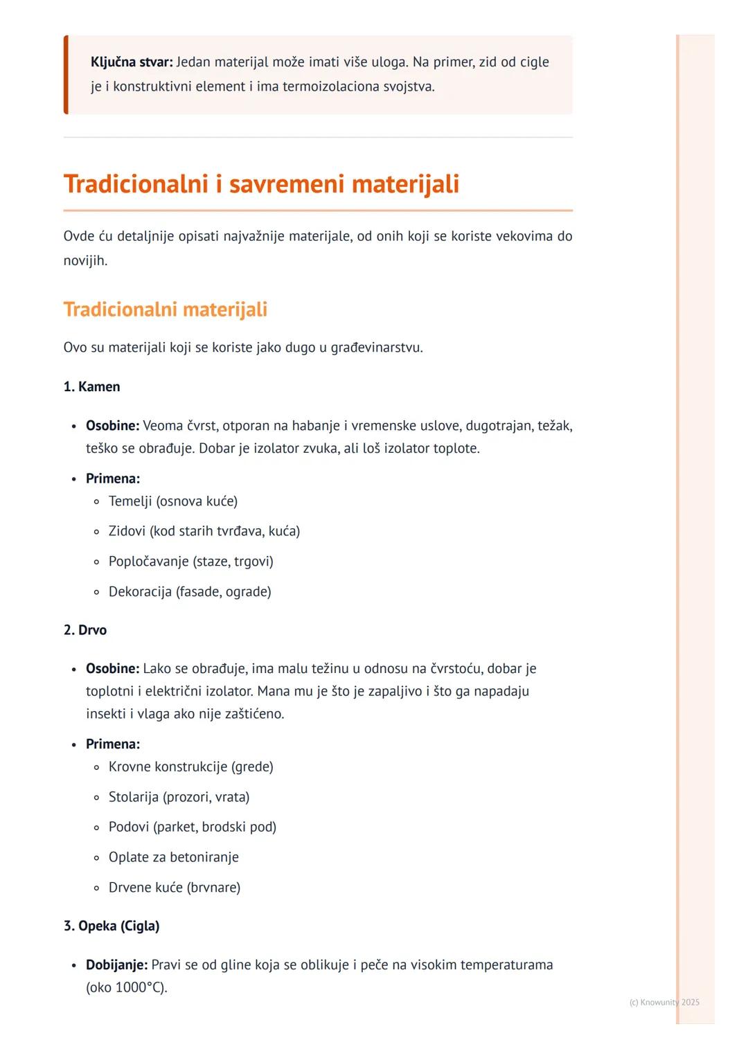 # Građevinski materijali

Uvod u građevinske materijale

Građevinski materijali su sve supstance, prirodne ili veštačke, koje koristimo za
i