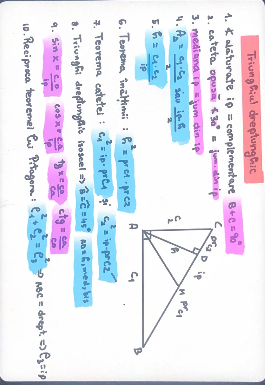 triunghiul dreptunghic 
