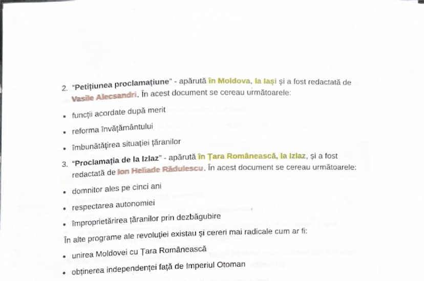 # Statul român modern de la
proiect politic la realizarea
României Mari (Sec. XVIII-XIX)

# PROIECTE POLITICE ÎN SECOLUL XVIII ŞI
ÎN PRIMA J