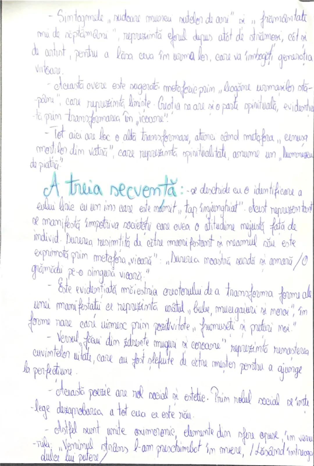 1927 Testament
de Tudon Arghezi
Genul liric: cuprinde opere în care, cu
ajutorul eului liric, sunt exprimate ideile, gândurile și sentimente