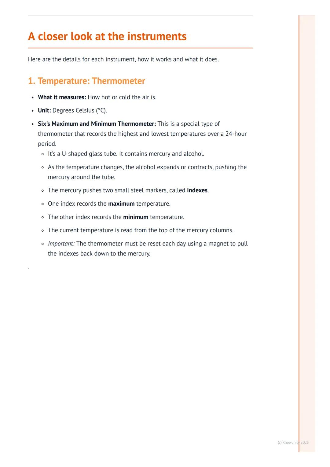 # Measuring Weather

## Introduction to measuring weather

To understand and predict the weather, we need to be able to measure it accuratel