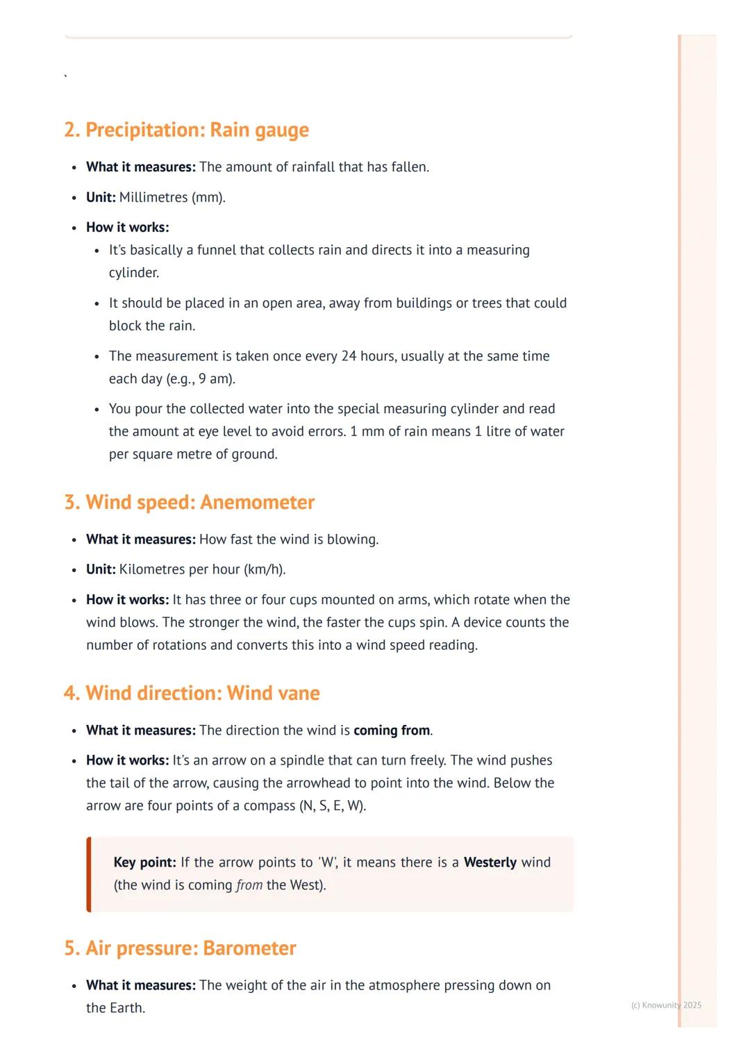 # Measuring Weather

## Introduction to measuring weather

To understand and predict the weather, we need to be able to measure it accuratel