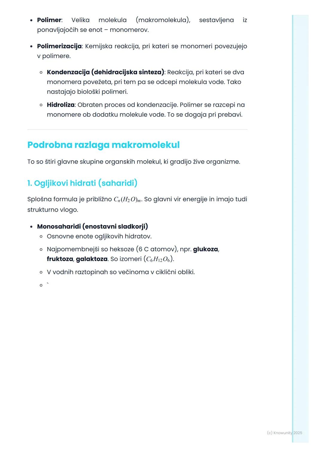 # Organska kemija in
biokemija

## Uvod v organsko kemijo in biokemijo

Organska kemija je veda o ogljikovih spojinah. Ogljik je poseben, ke