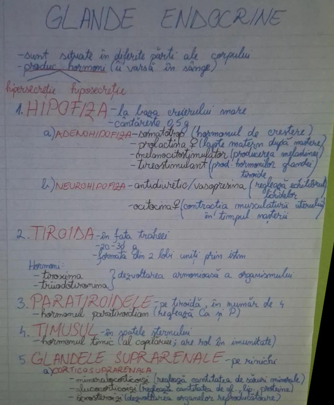 # GLANDE ENDOCRINE

- sunt situate în diferite parti ale corpului
- produc hormoni (u varsa varsa în sânge)

hipersecretie hiposecretre

1. 