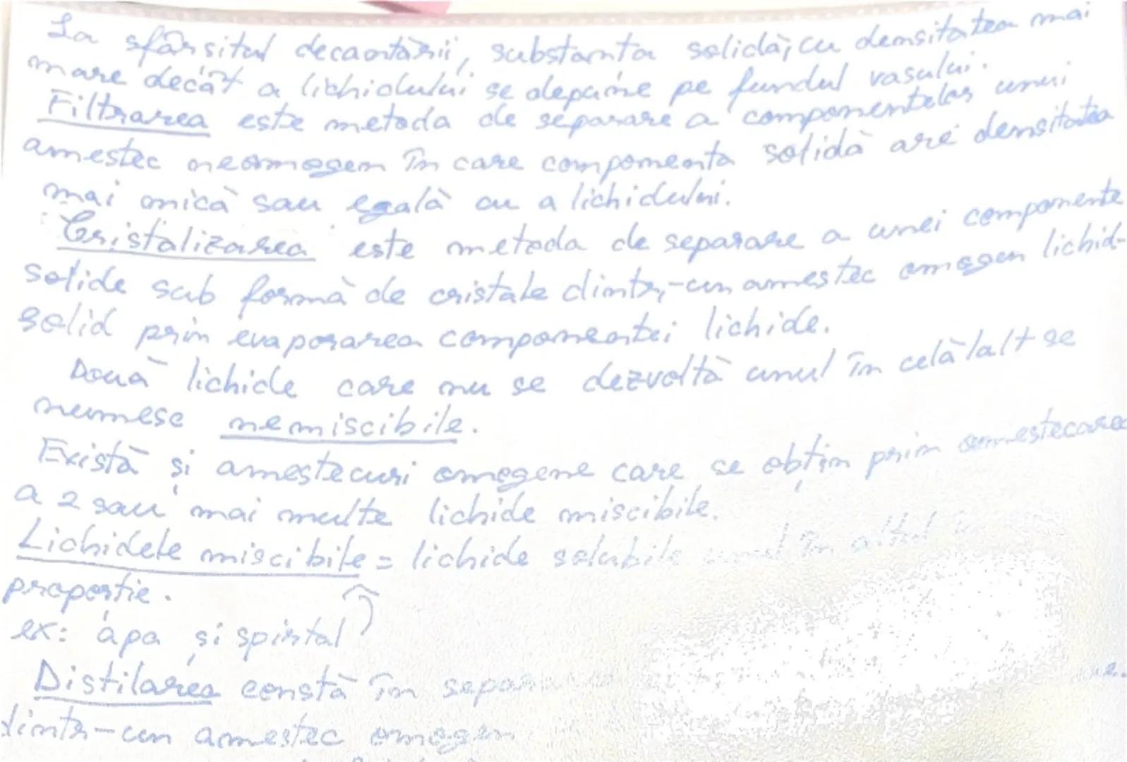 pera

impuritati
Amestecul. Metode de separare a substantelos dim
amestecuri.

Amestecurile se obtin prim pamerea în comuna e sau mai
multe 