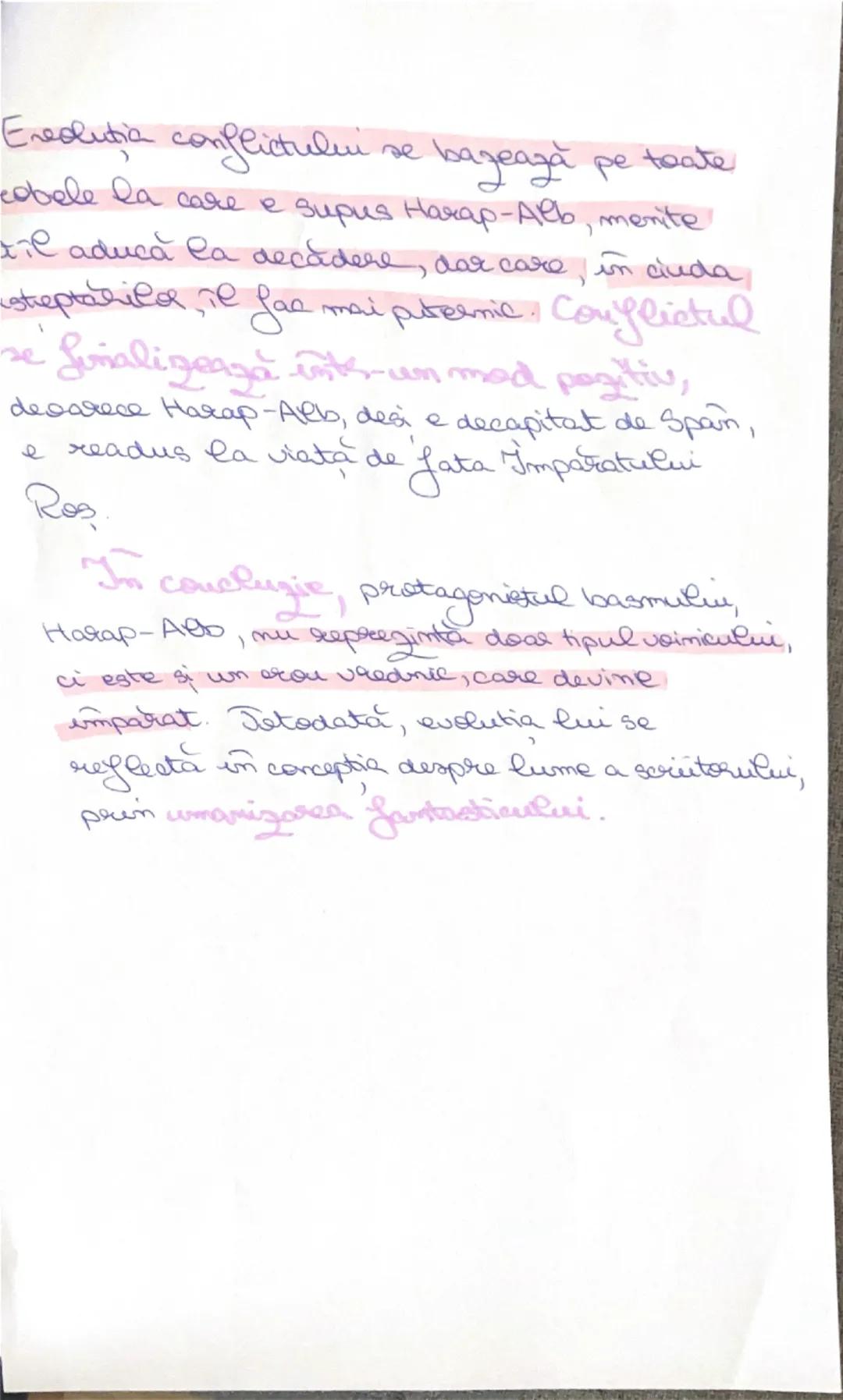 Povestea lui Harap-Alb
4.C-
Povestea lui "Harap-Alb", de Ion Creangă,
este un basm cult, publicat în revista Convorbiri
literare, în anul 18