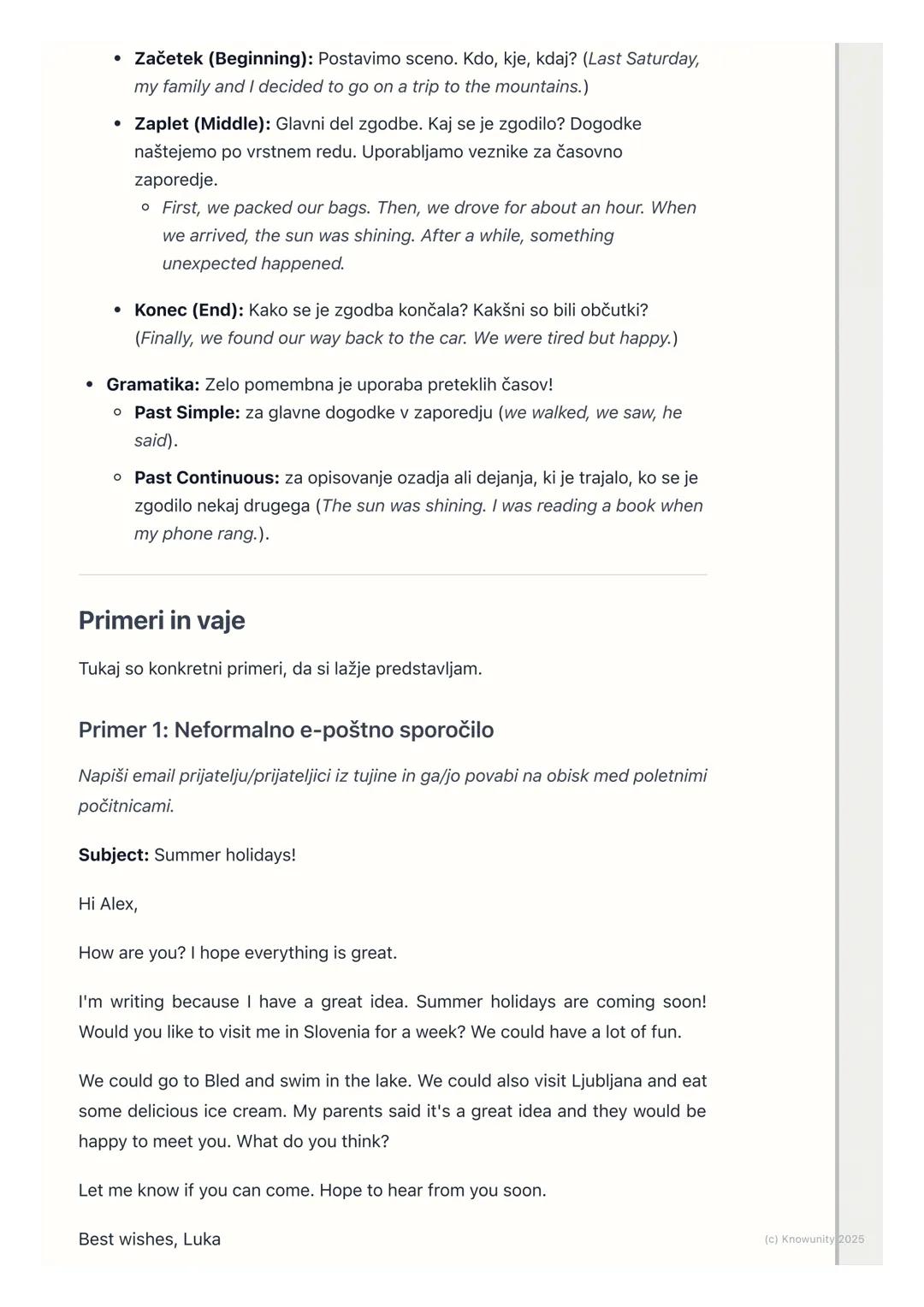 # Pisanje kratkih besedil

Pregled in uvod

Pisanje kratkih besedil je pomemben del angleščine. To pomeni, da znam
napisati kratka sporočila