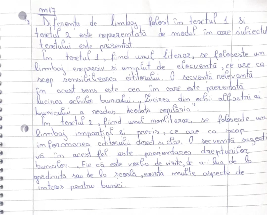 Diferenta de limbaj-model ex. 7