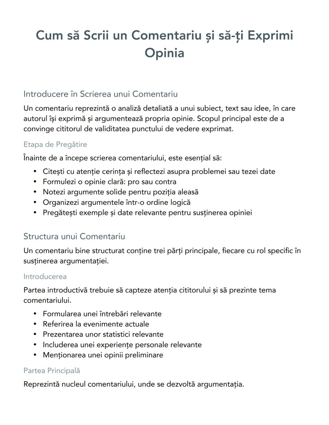 # Cum să Scrii un Comentariu și să-ți Exprimi
Opinia

Introducere în Scrierea unui Comentariu

Un comentariu reprezintă o analiză detaliată 