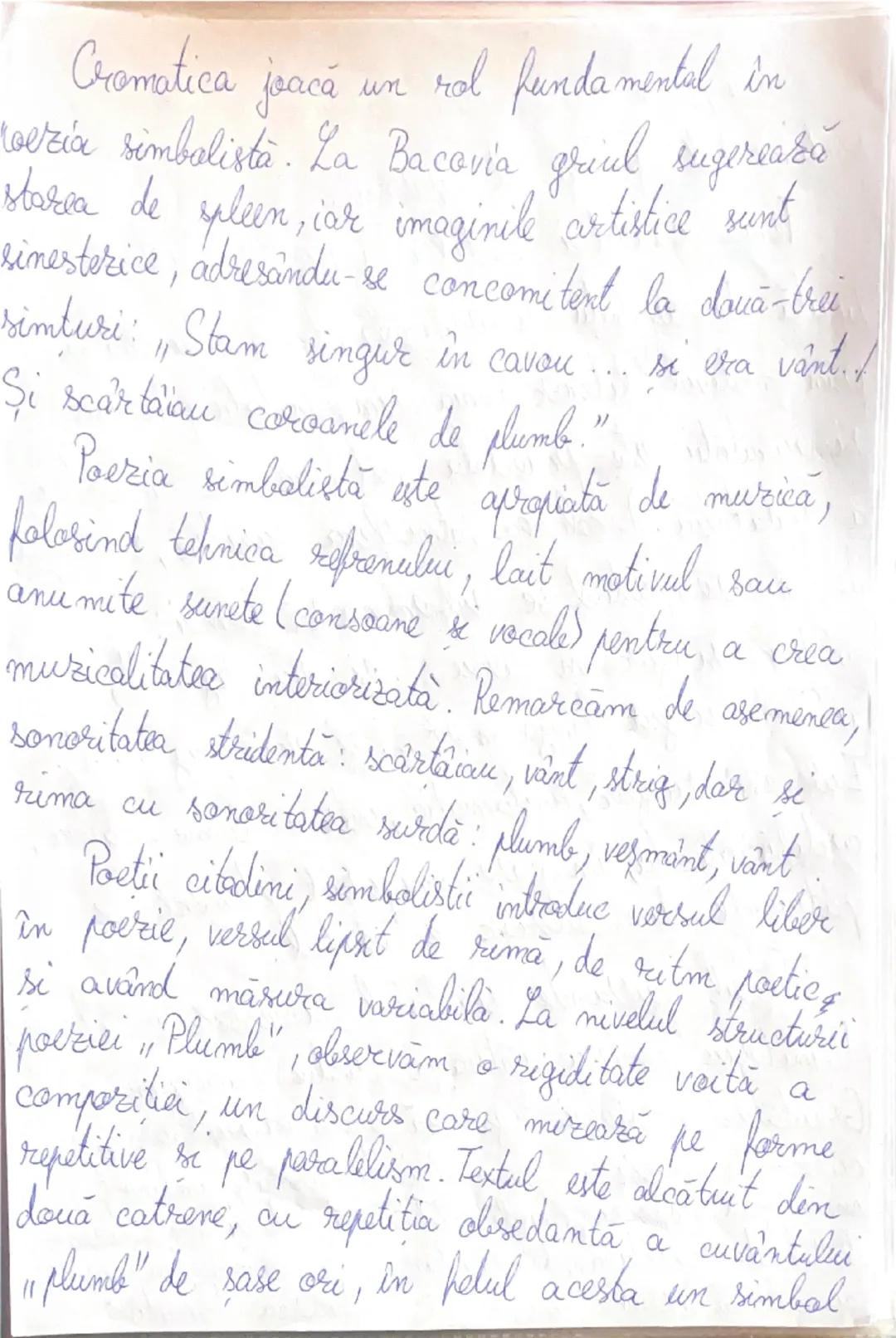 # Eseu Plumb de George Bacovia

George Bacovia este cel mai important si cel
mai original simbolist român, numele lui real fiind
Gheorghe Va