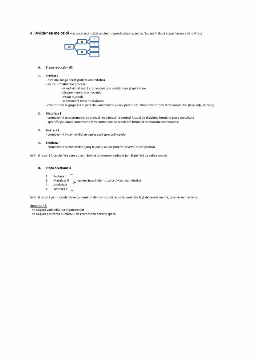 # MATERIE BIOLOGIE CLASELE IX ŞI X
Clasa a IX-a
1. Celula şi diviziunea celulară
2. Ereditatea şi variabilitatea
3. Diversitatea lumii vii

