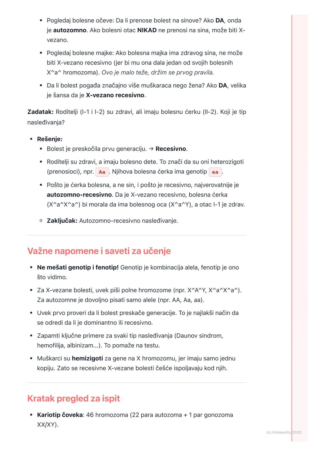 # Genetika čoveka

Uvod u genetiku čoveka

Genetika čoveka proučava nasleđivanje osobina kod ljudi. To uključuje
normalne osobine (boja očij