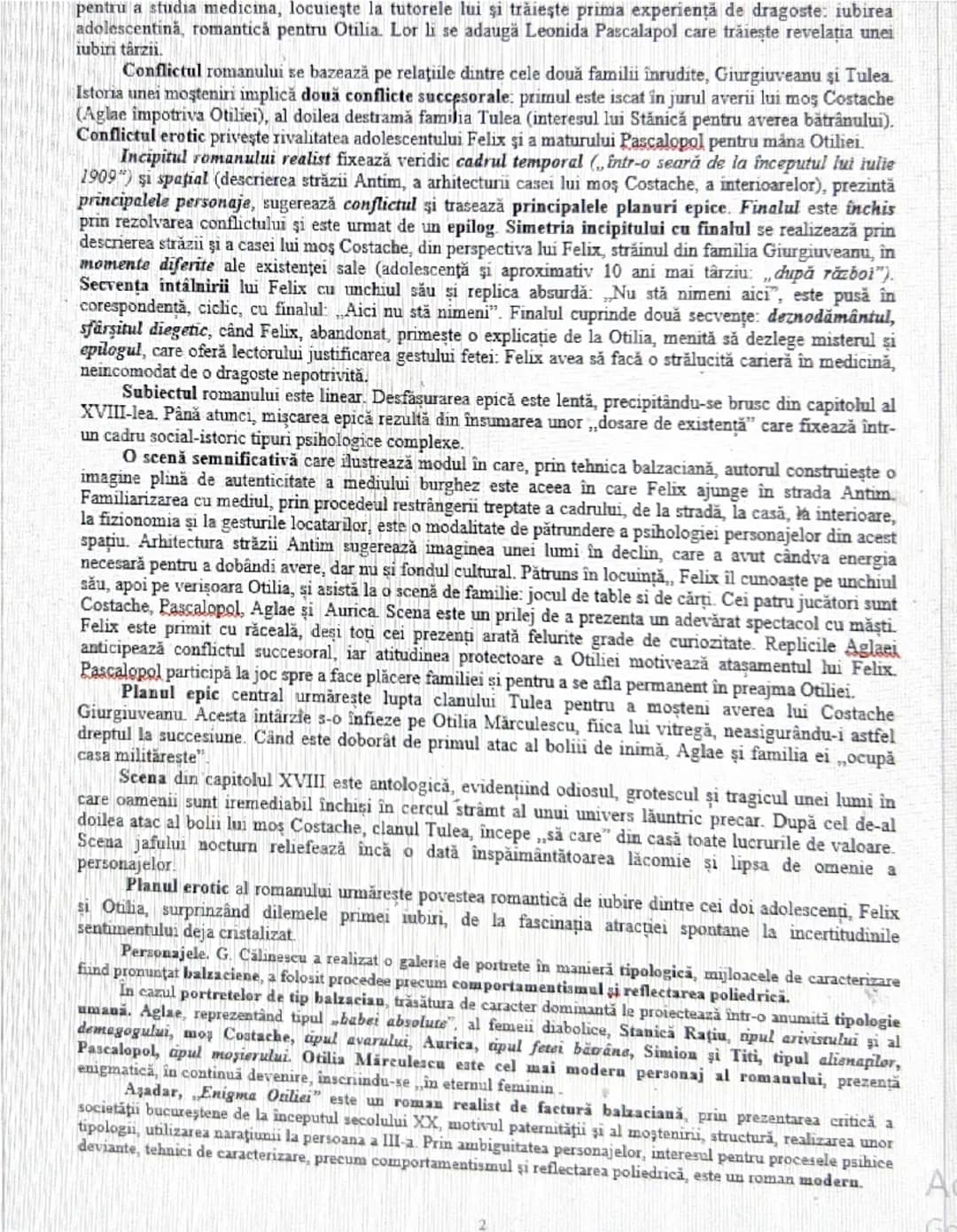 # ENIGMA OTILIEI
de G. Călinescu
roman balzacian/realist/obiectiv/modern/interbelic
Personalitate complexă a literaturii române, critic și i